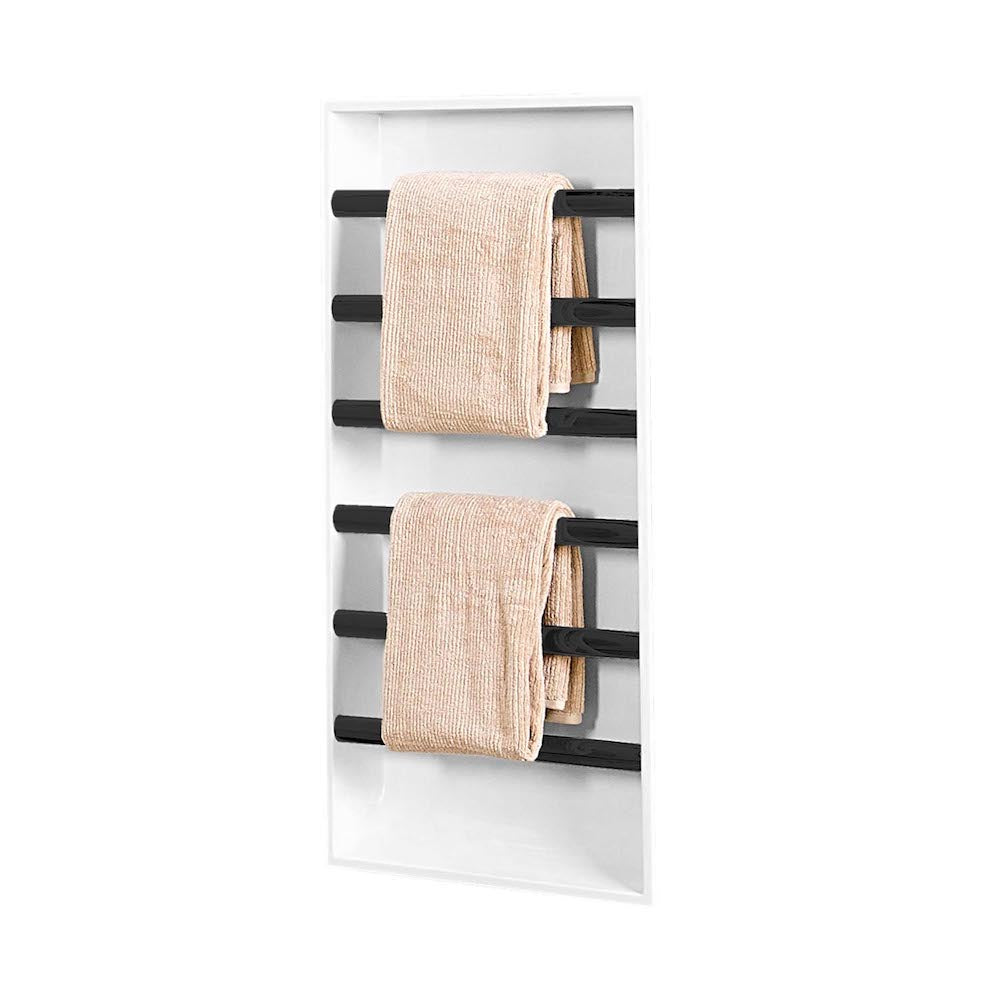 ATLANTIS EASY NICHE RECESSED TOWEL WARMER 600X1200MM 2 COLOURS