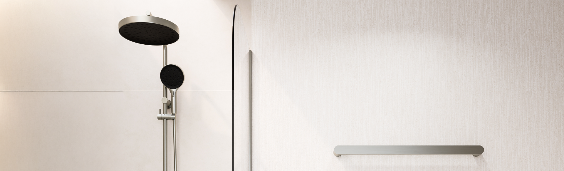 shower-tapware-brushed-brass-in-tiled-bathroom