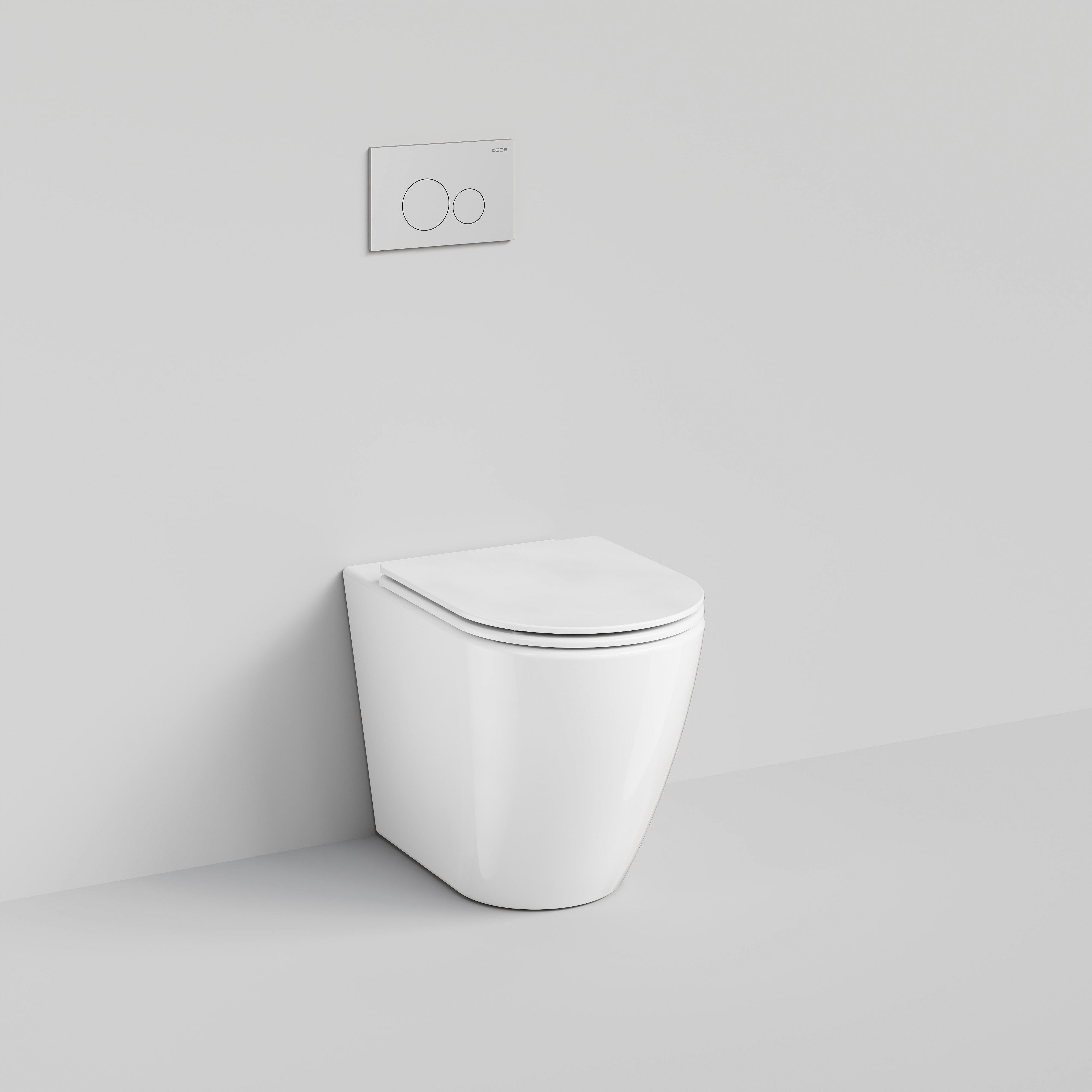 CODE FLOW TYPHOON INWALL TOILET SUITE | CHROME BUTTON