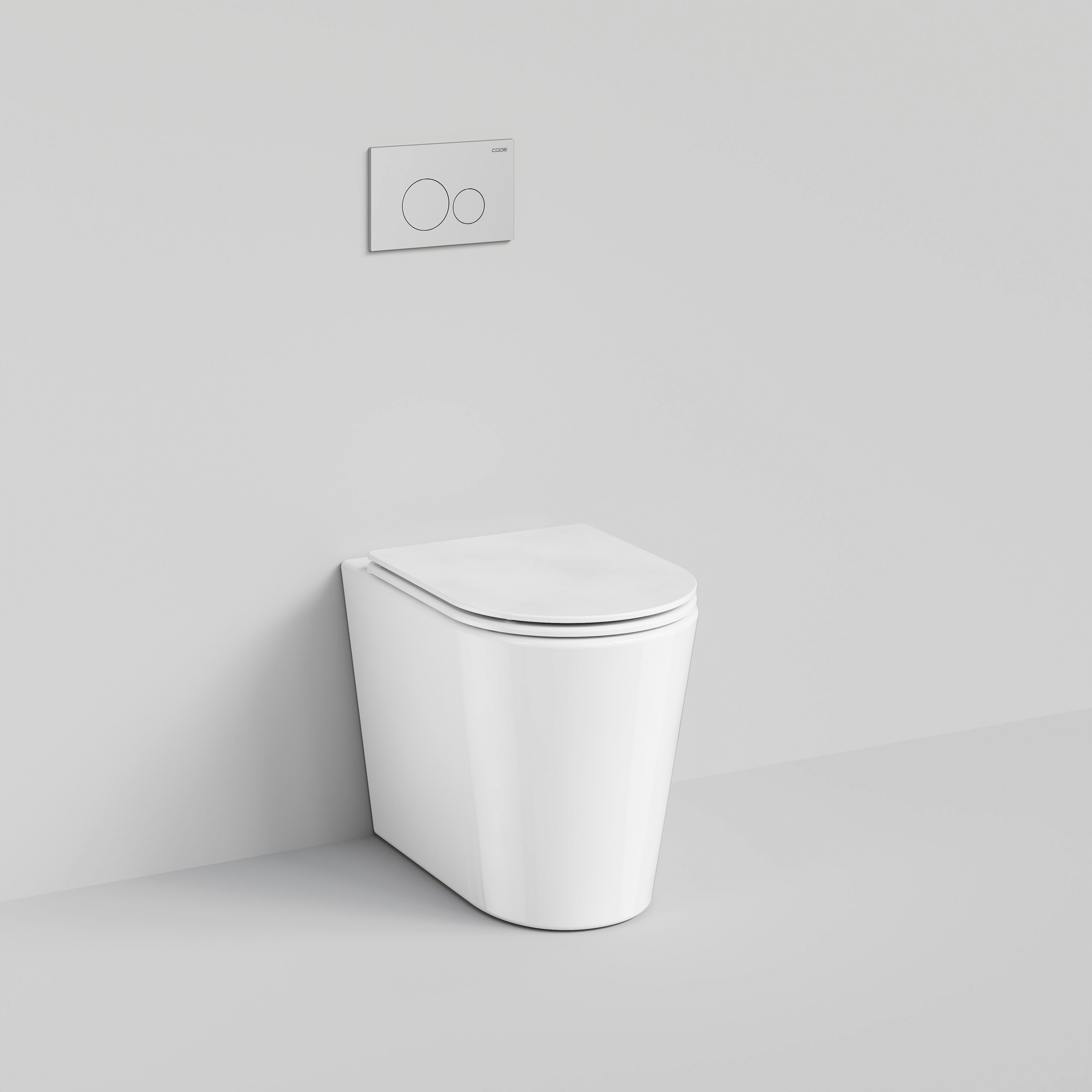 Code Pure Typhoon Inwall Toilet Suite | Chrome Button