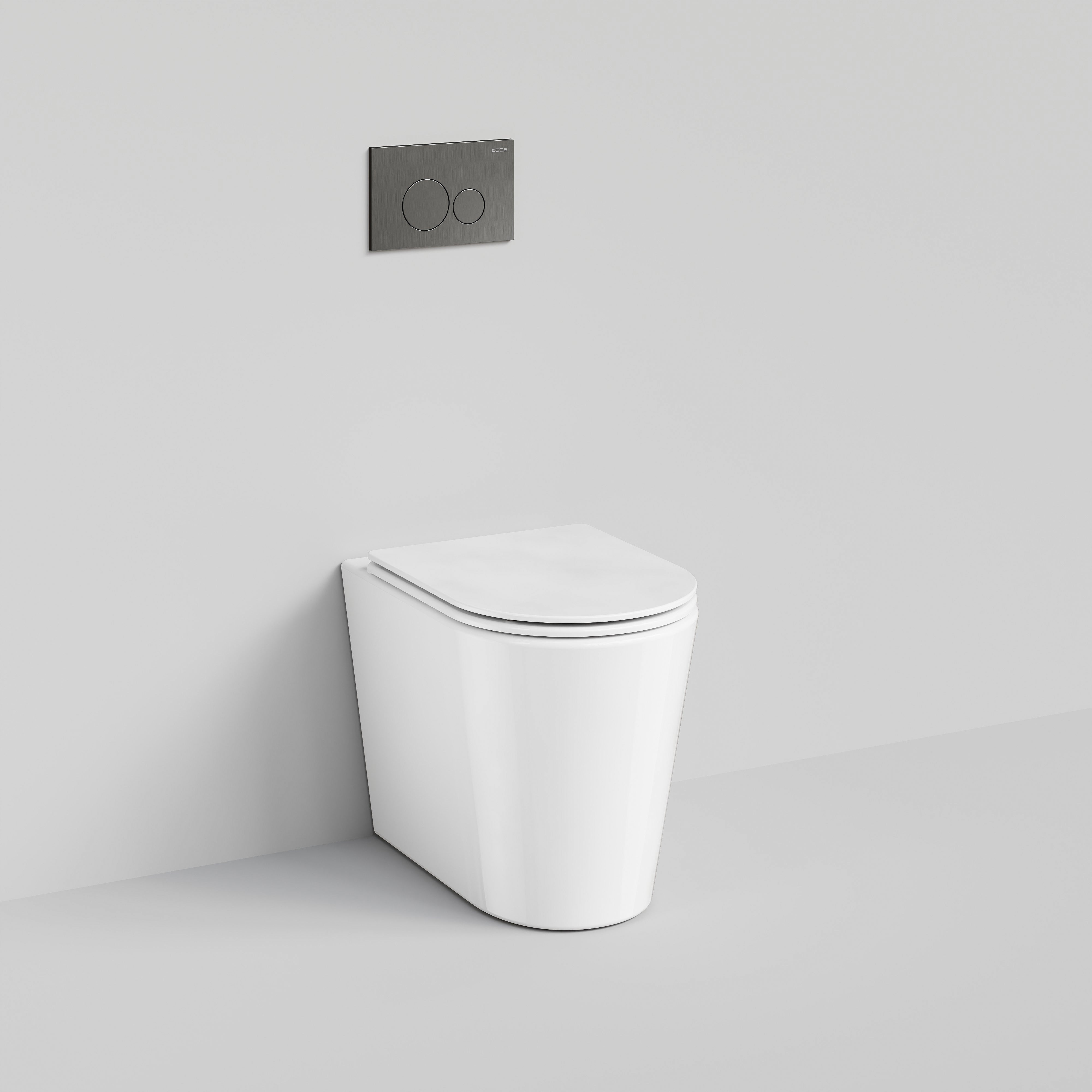 Code Pure Typhoon Inwall Toilet Suite | Gunmetal Button