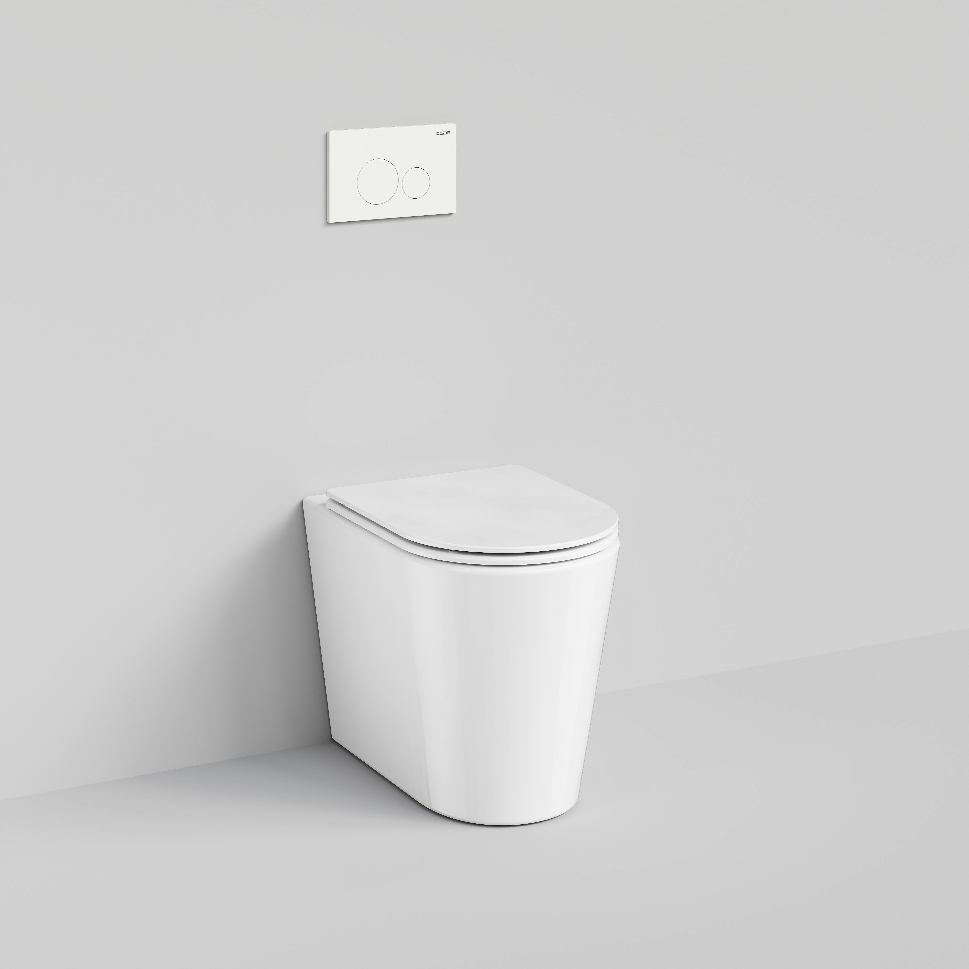 CODE PURE TYPHOON INWALL TOILET SUITE | MATTE WHITE BUTTON