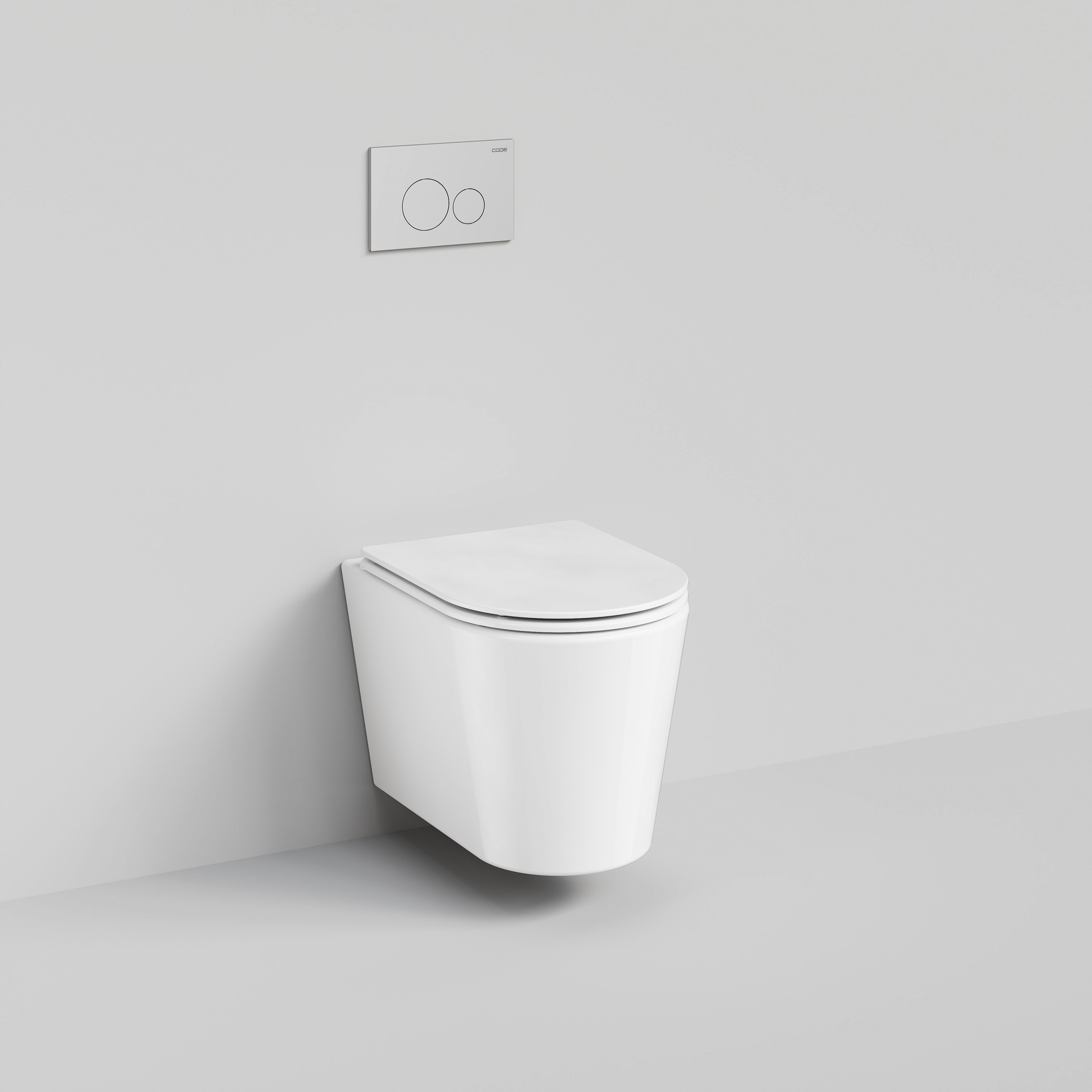 Code Pure Typhoon Wall Hung Toilet Suite X Chrome Button