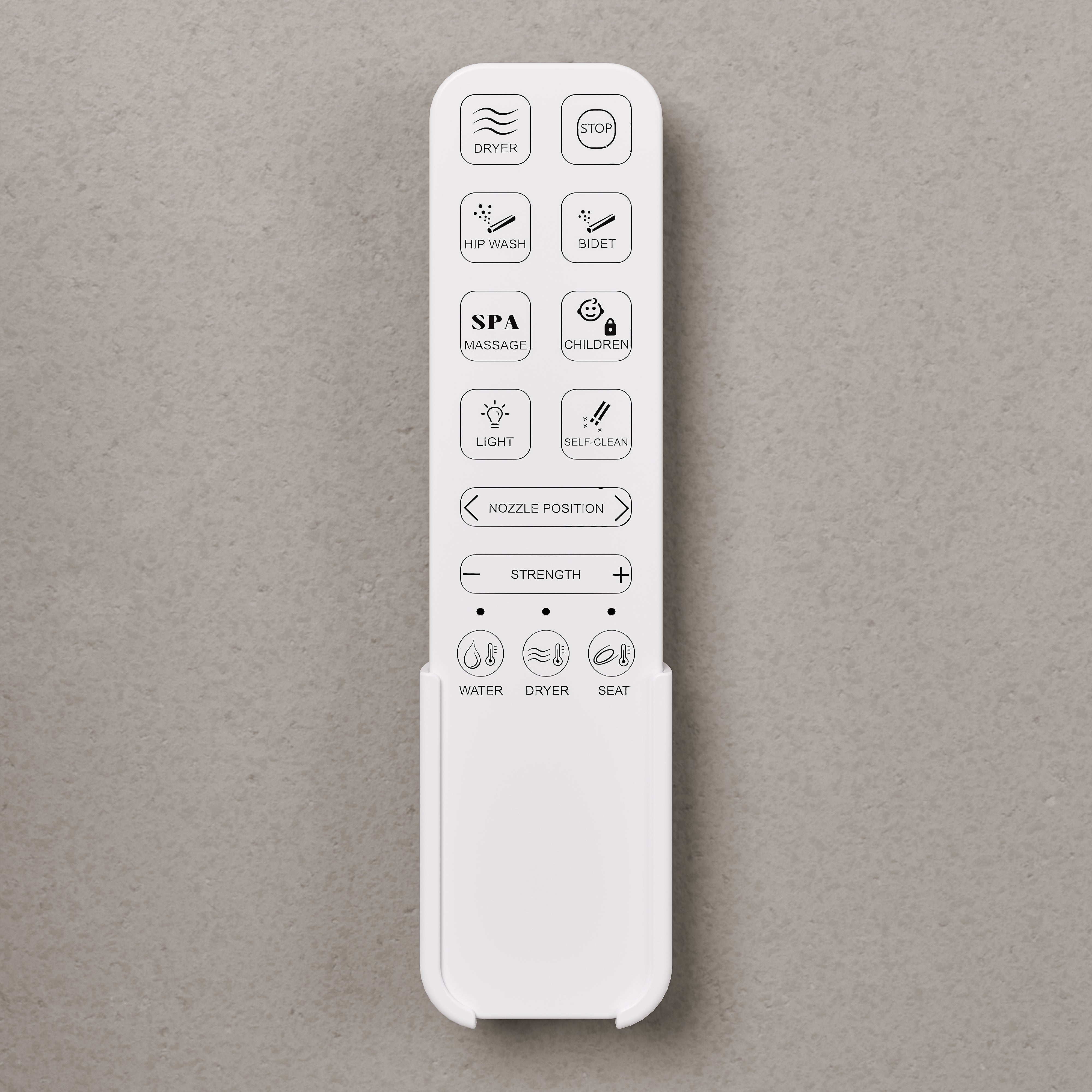 Code Flow Back To Wall Toilet Suite with Powered Bidet Seat