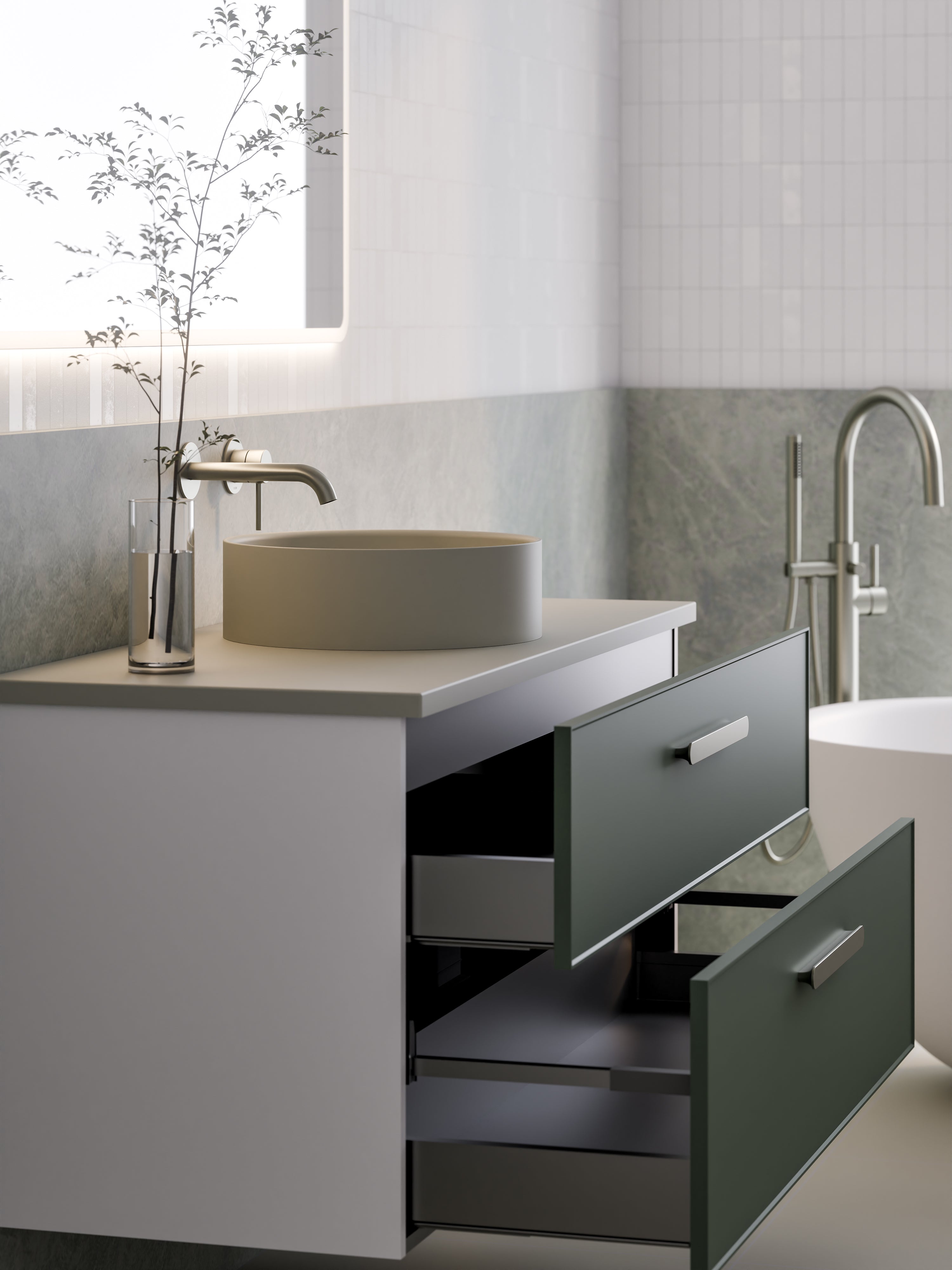 lineare-1200-axel-double-drawer-vanity-green