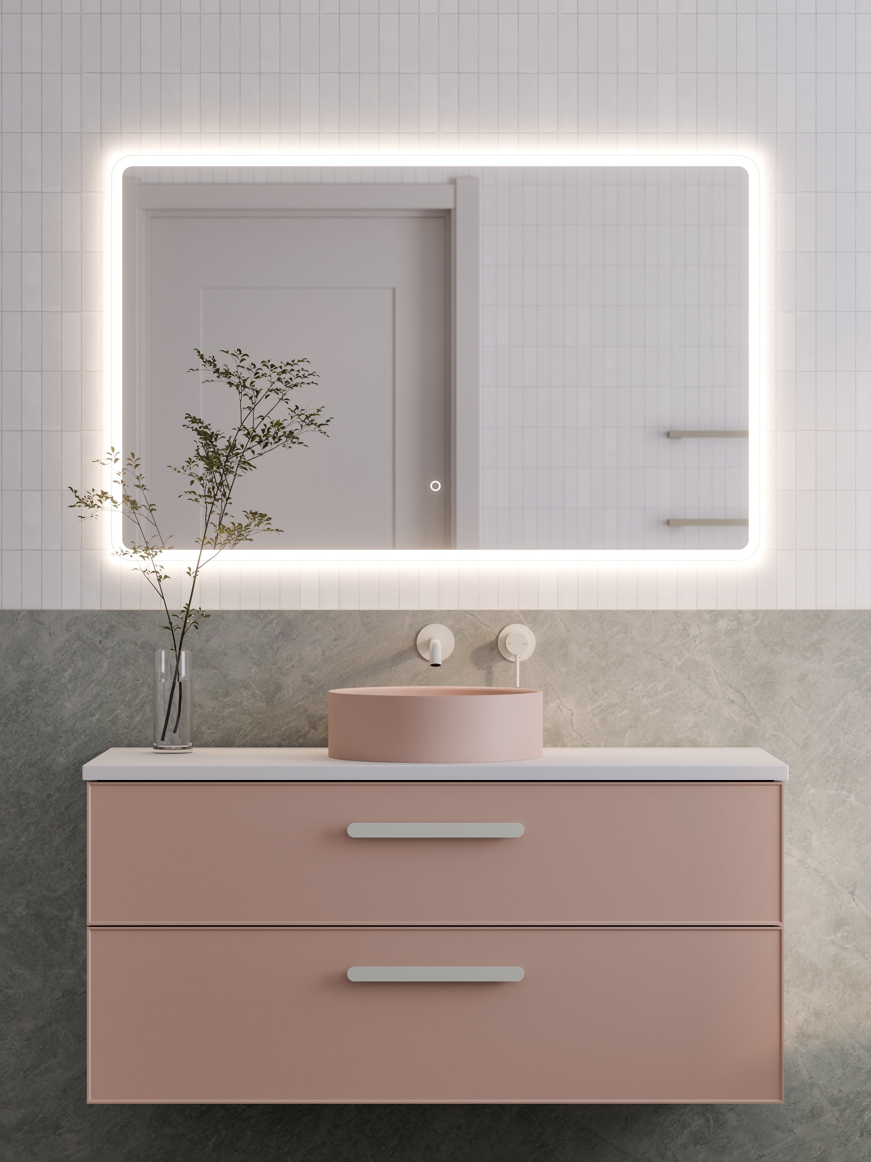 lineare-1200-axel-double-drawer-vanity-pink