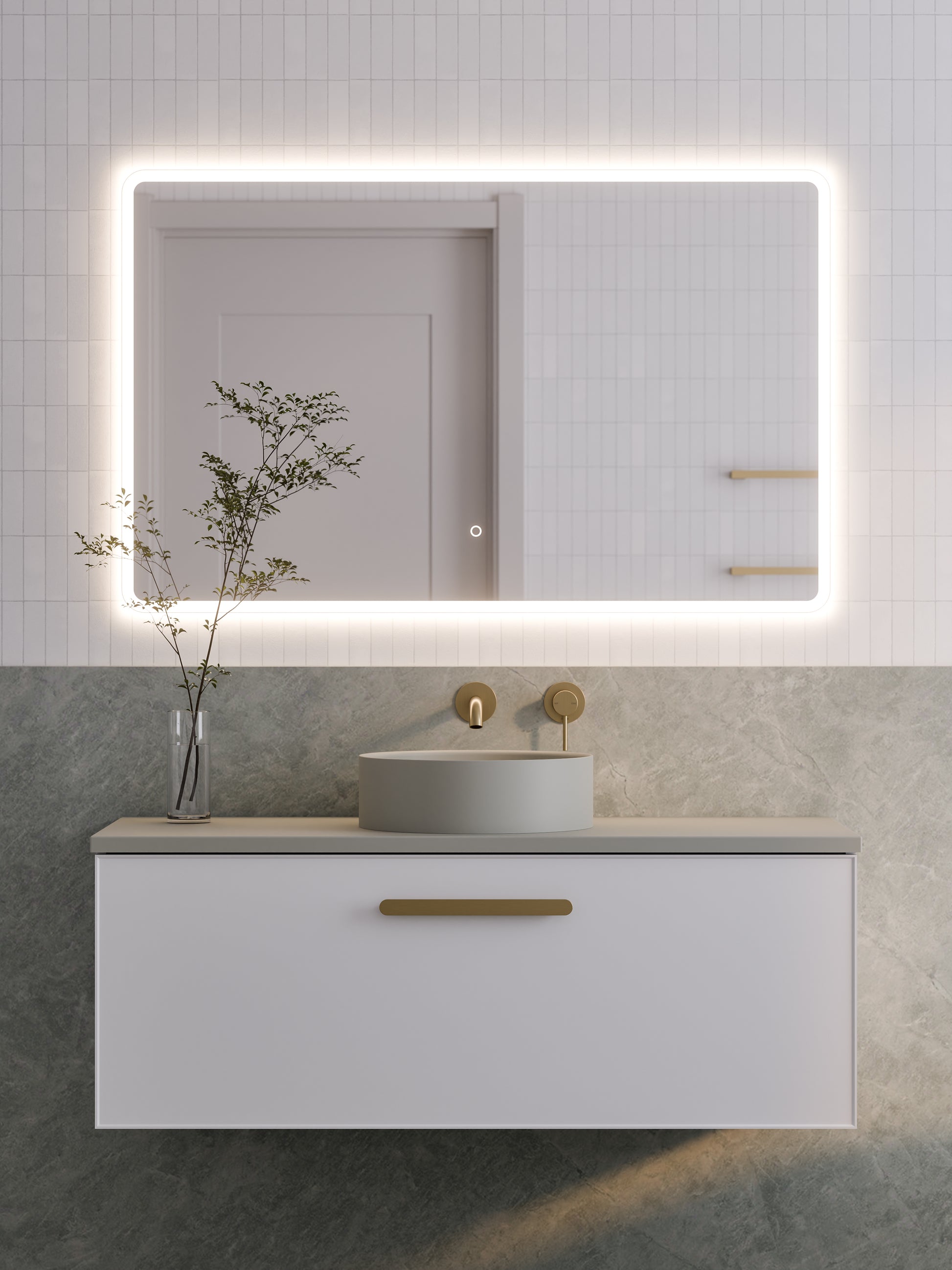 lineare-1200-axel-single-drawer-vanity-matte-white