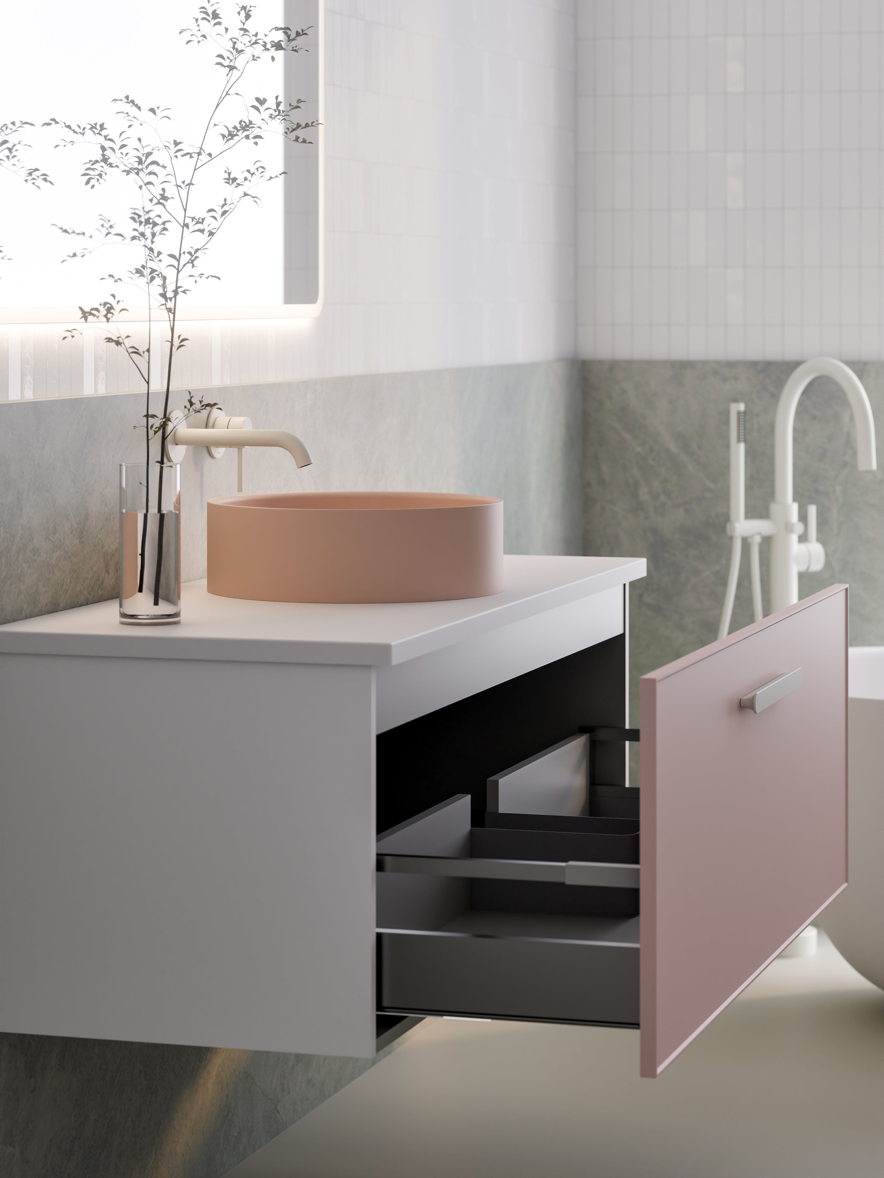 lineare-1200-axel-single-drawer-vanity-pink