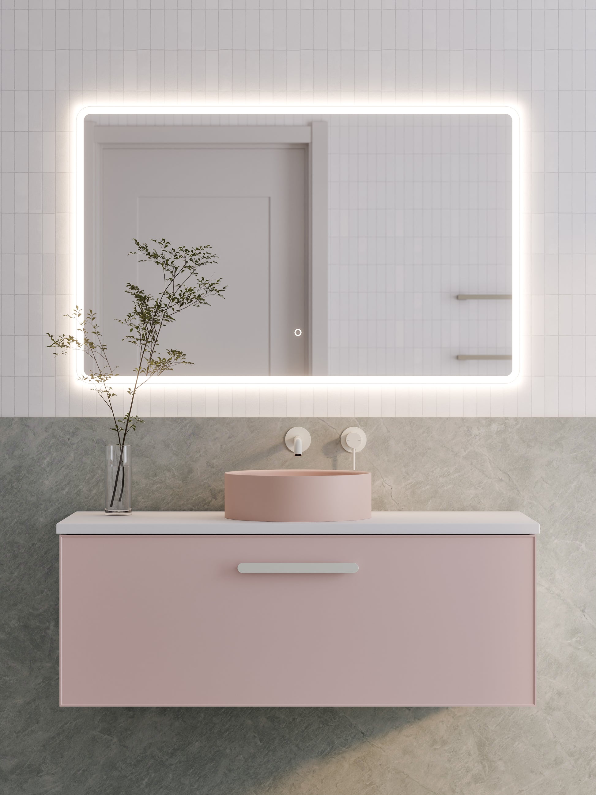 lineare-1200-axel-single-drawer-vanity-pink