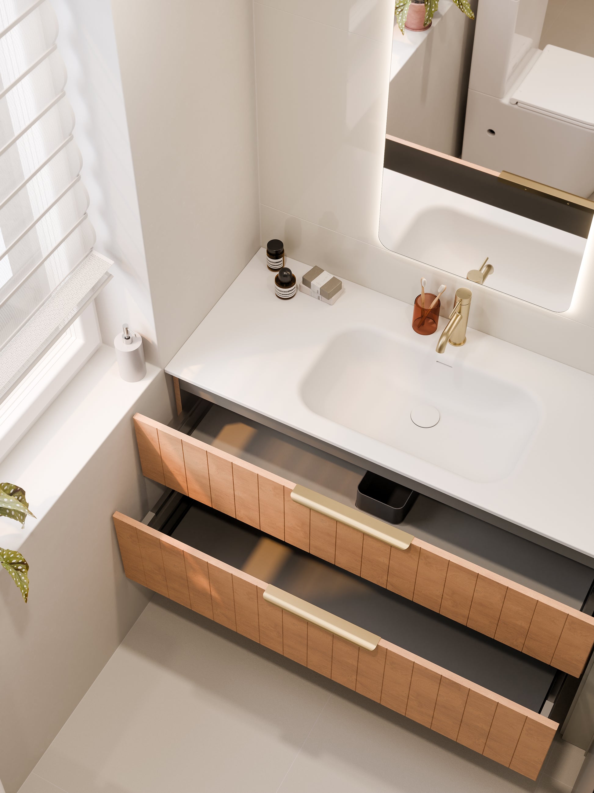 lineare-1200-coastal-double-drawer-vanity-devon-oak