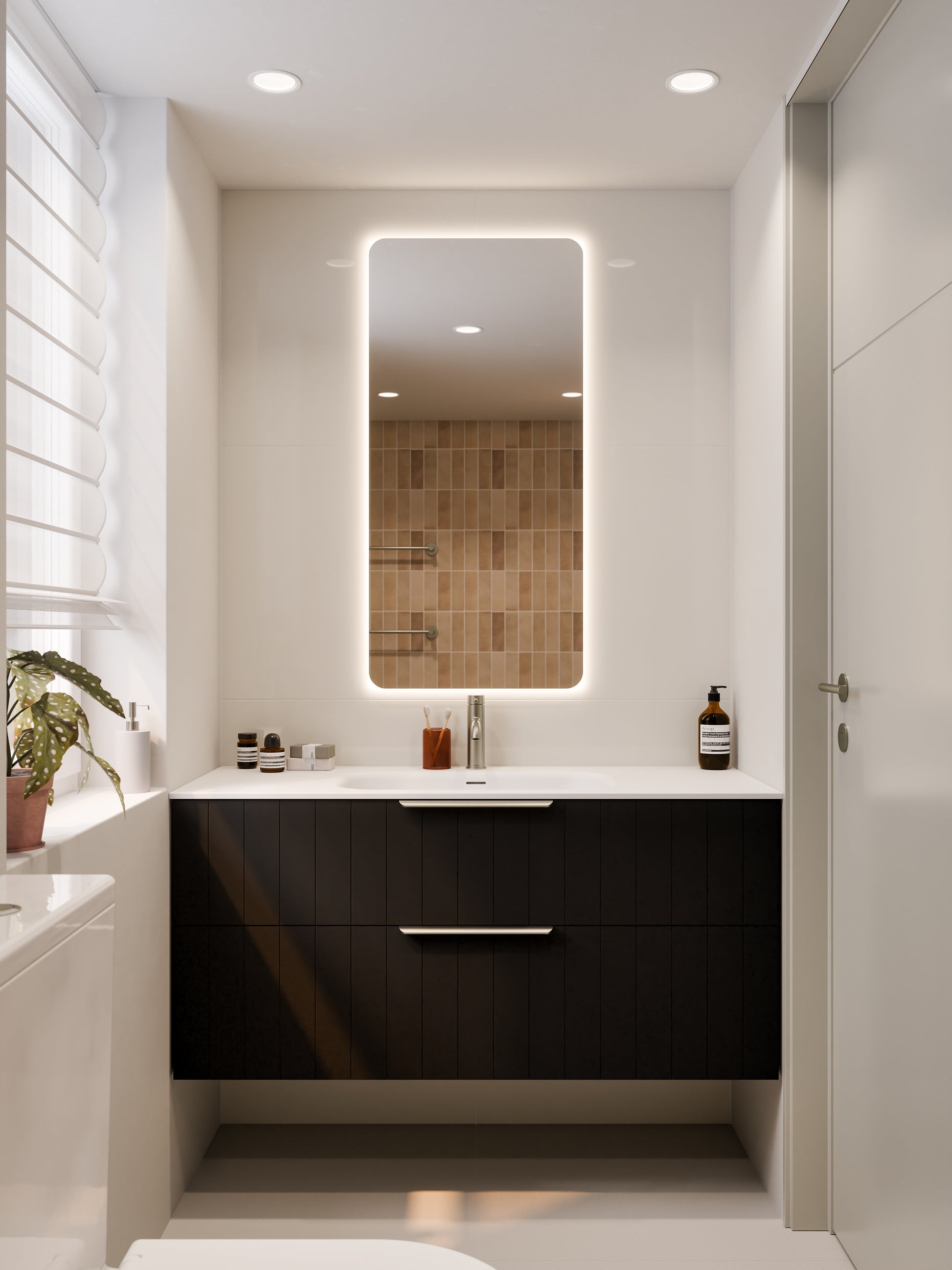 lineare-1200-coastal-double-drawer-vanity-matte-black