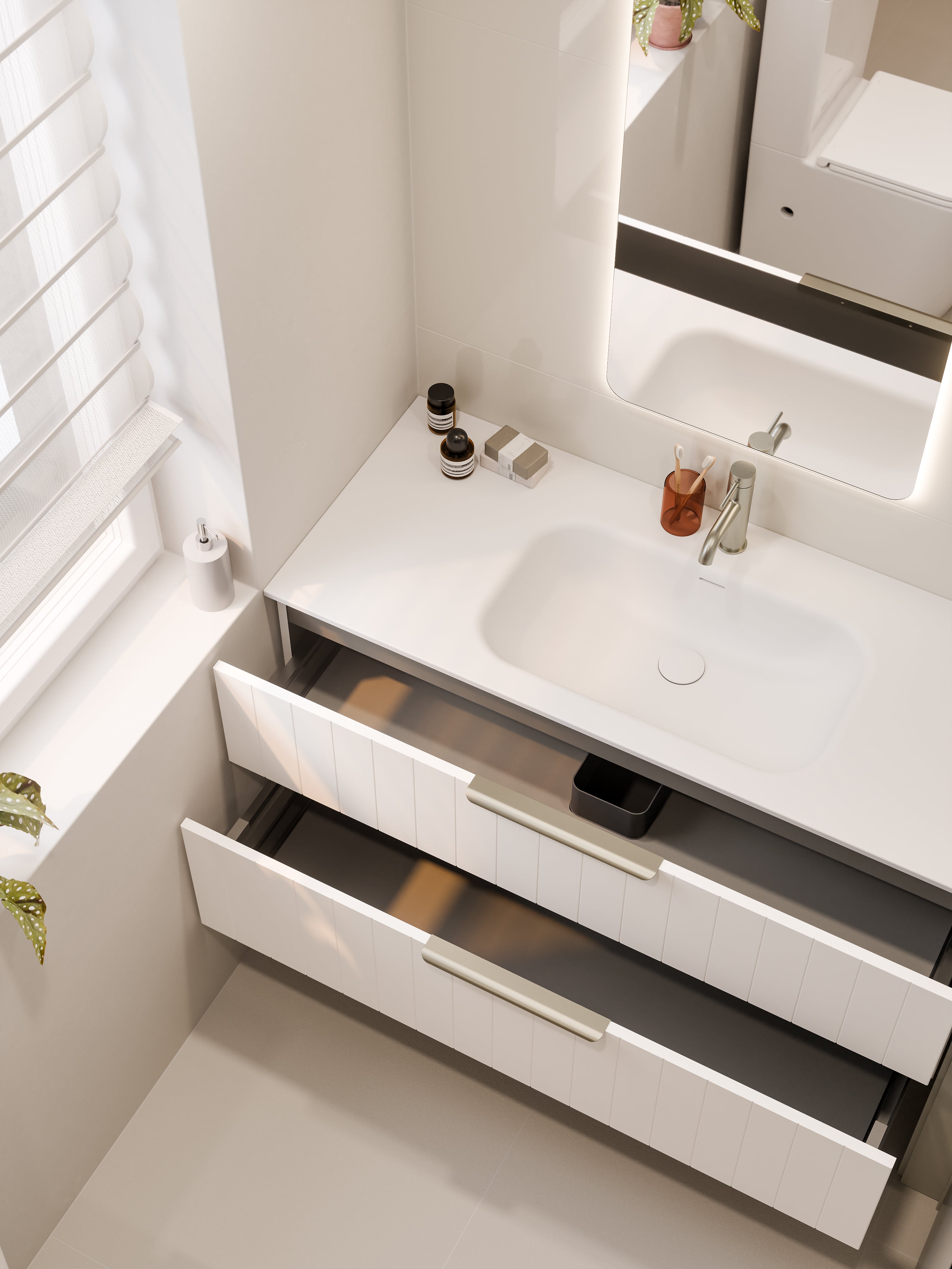 lineare-1200-coastal-double-drawer-vanity-matte-white