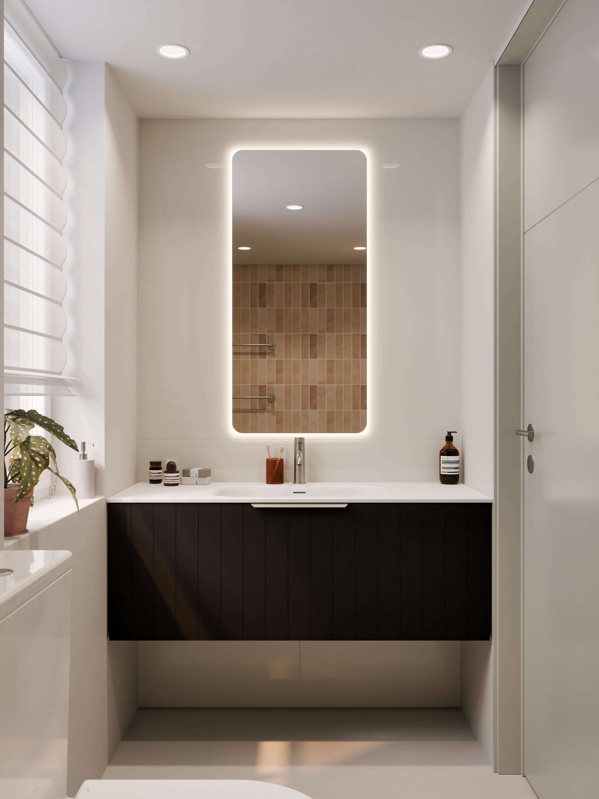 lineare-1200-coastal-single-drawer-vanity-matte-black