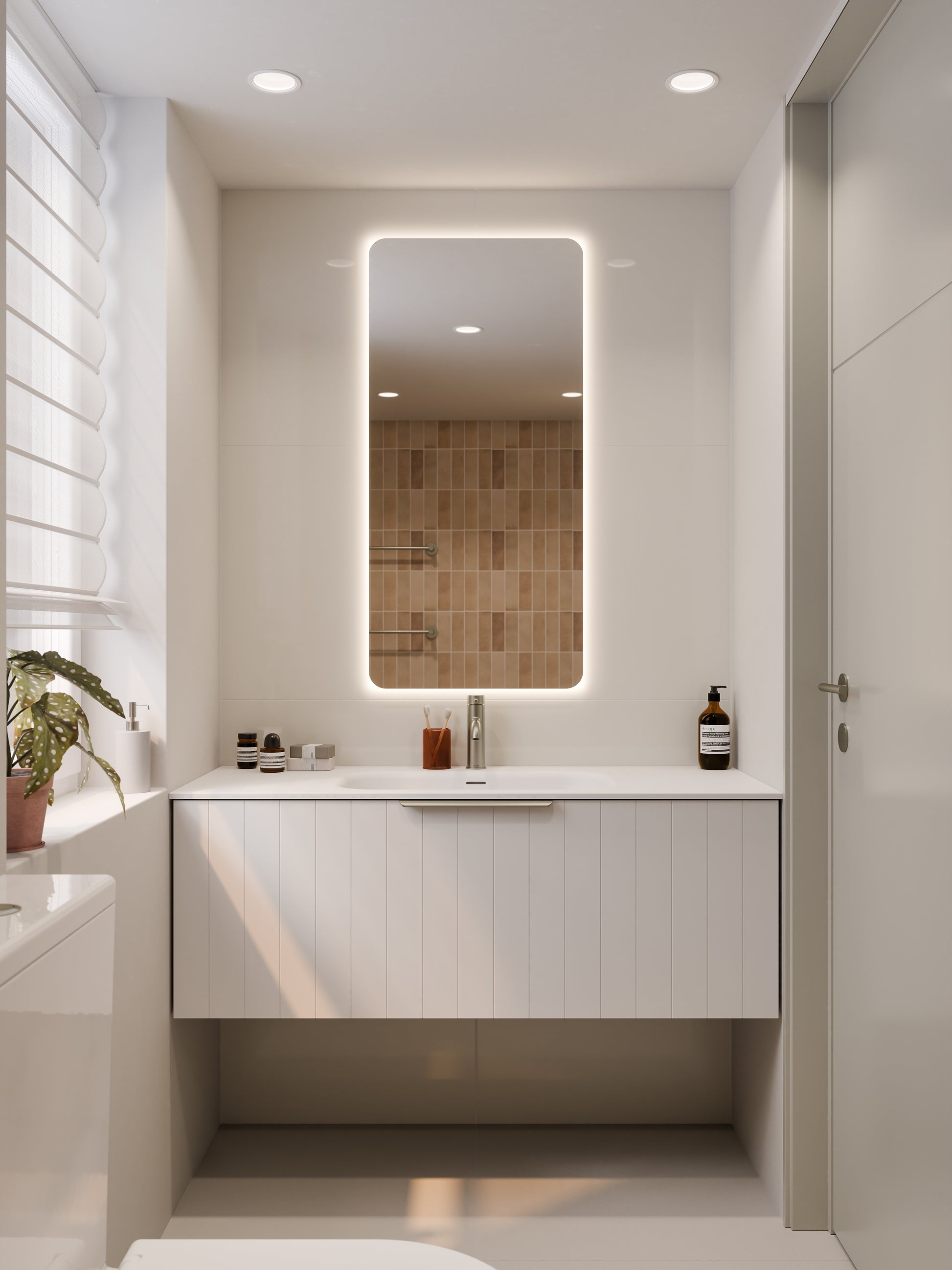 lineare-1200-coastal-single-drawer-vanity-matte-white