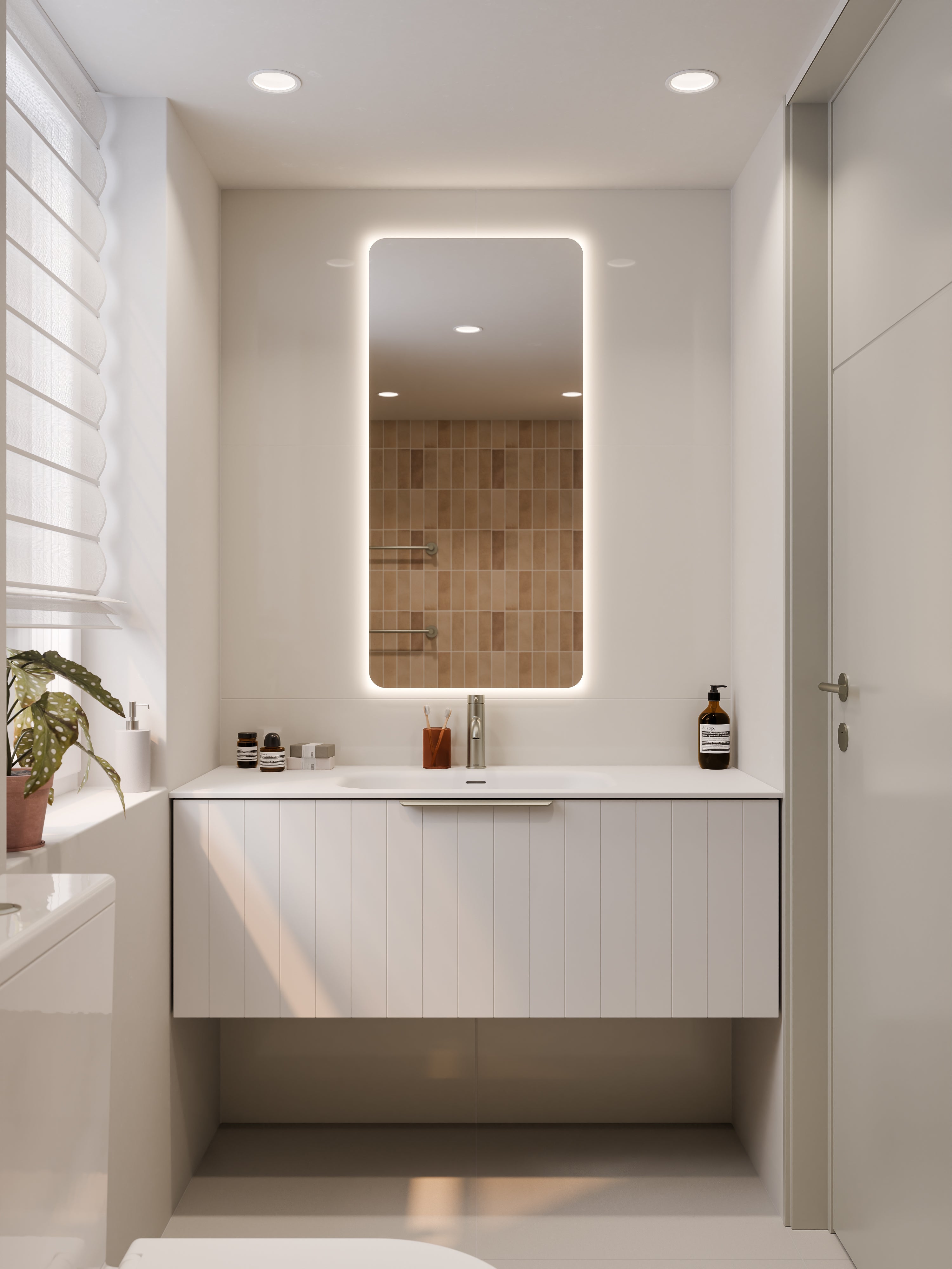 lineare-1200-coastal-single-drawer-vanity-matte-white