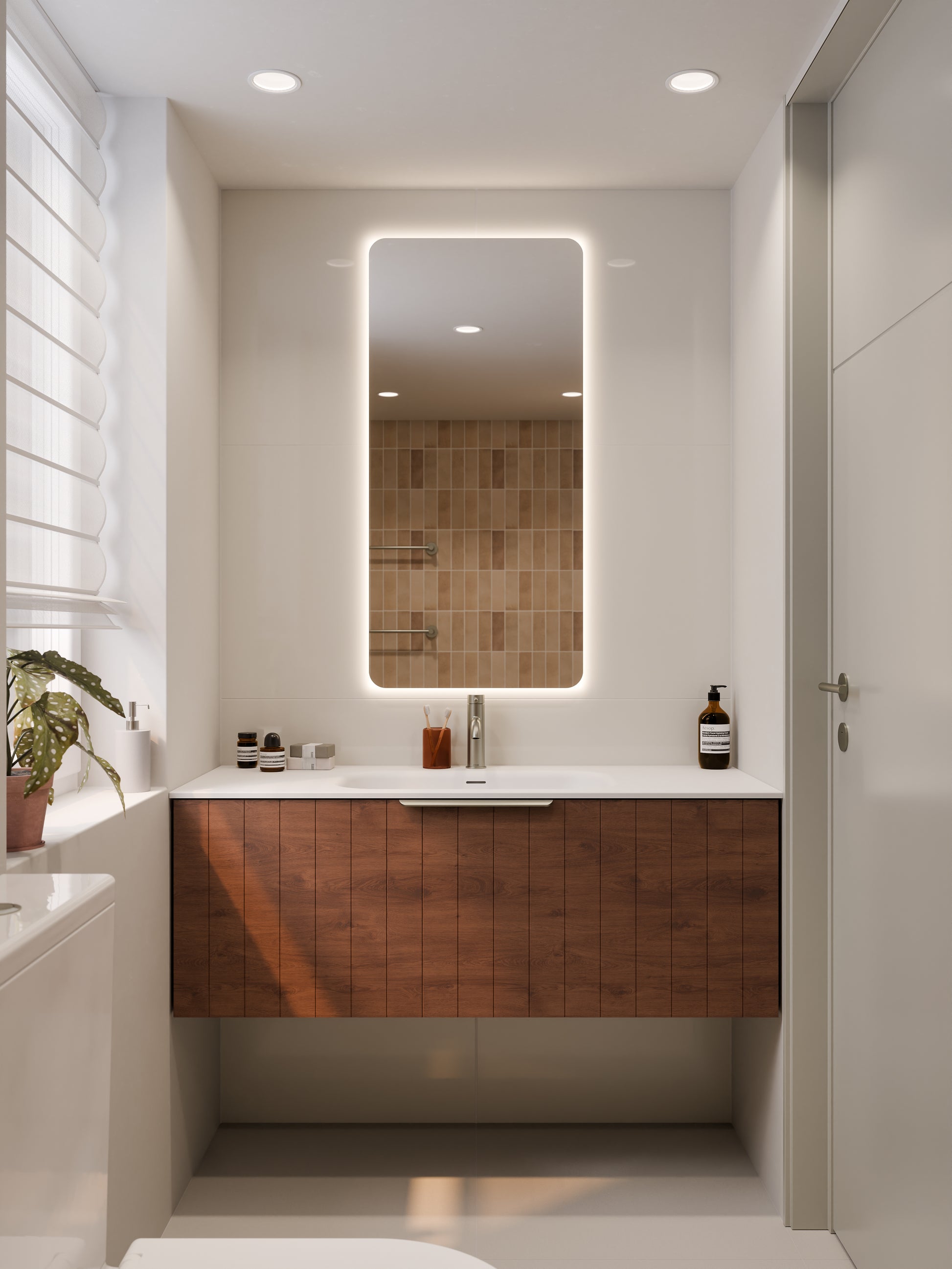 lineare-1200-coastal-single-drawer-vanity-walnut