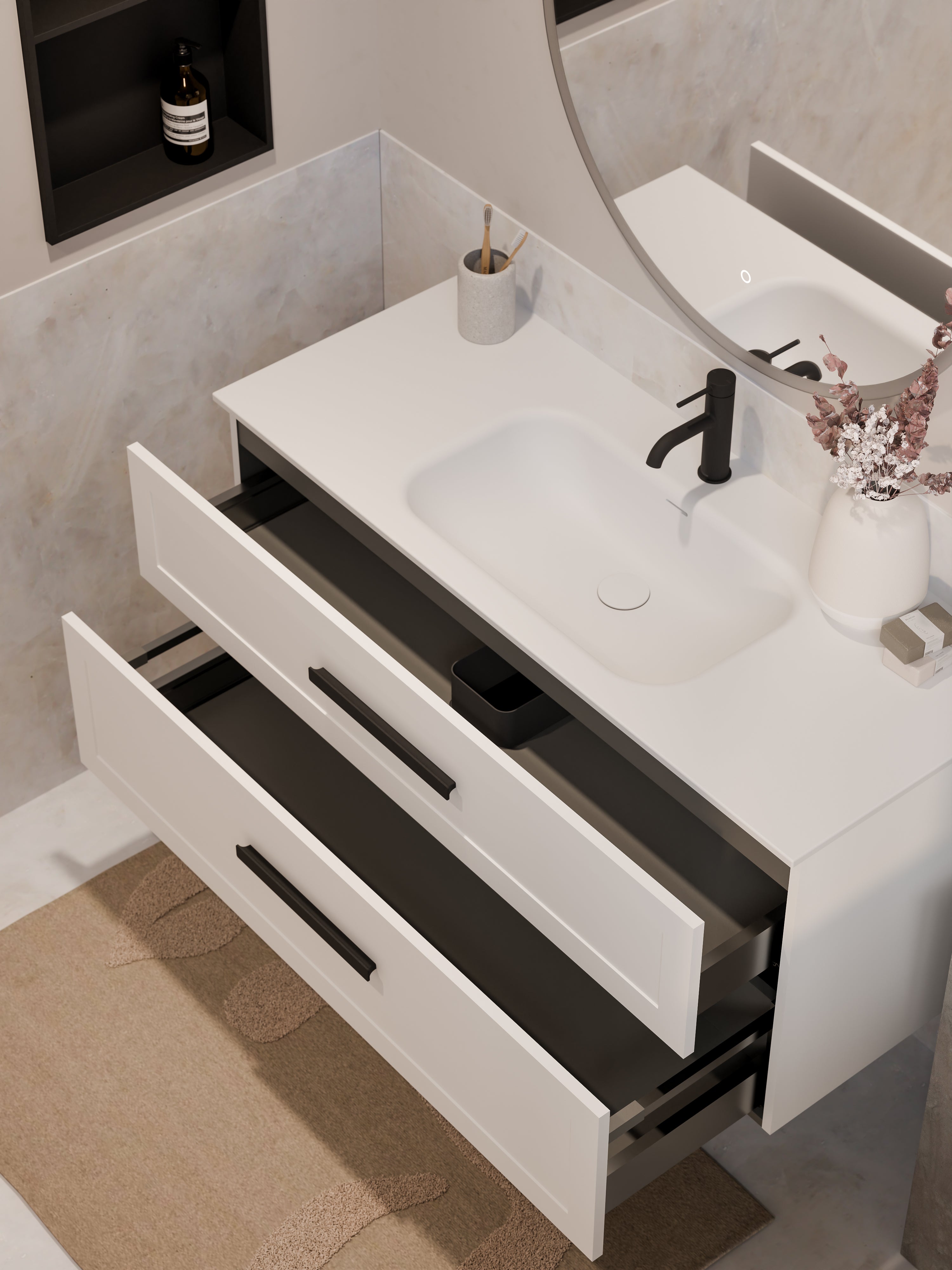 lineare-1200-loft-double-drawer-vanity-matte-white