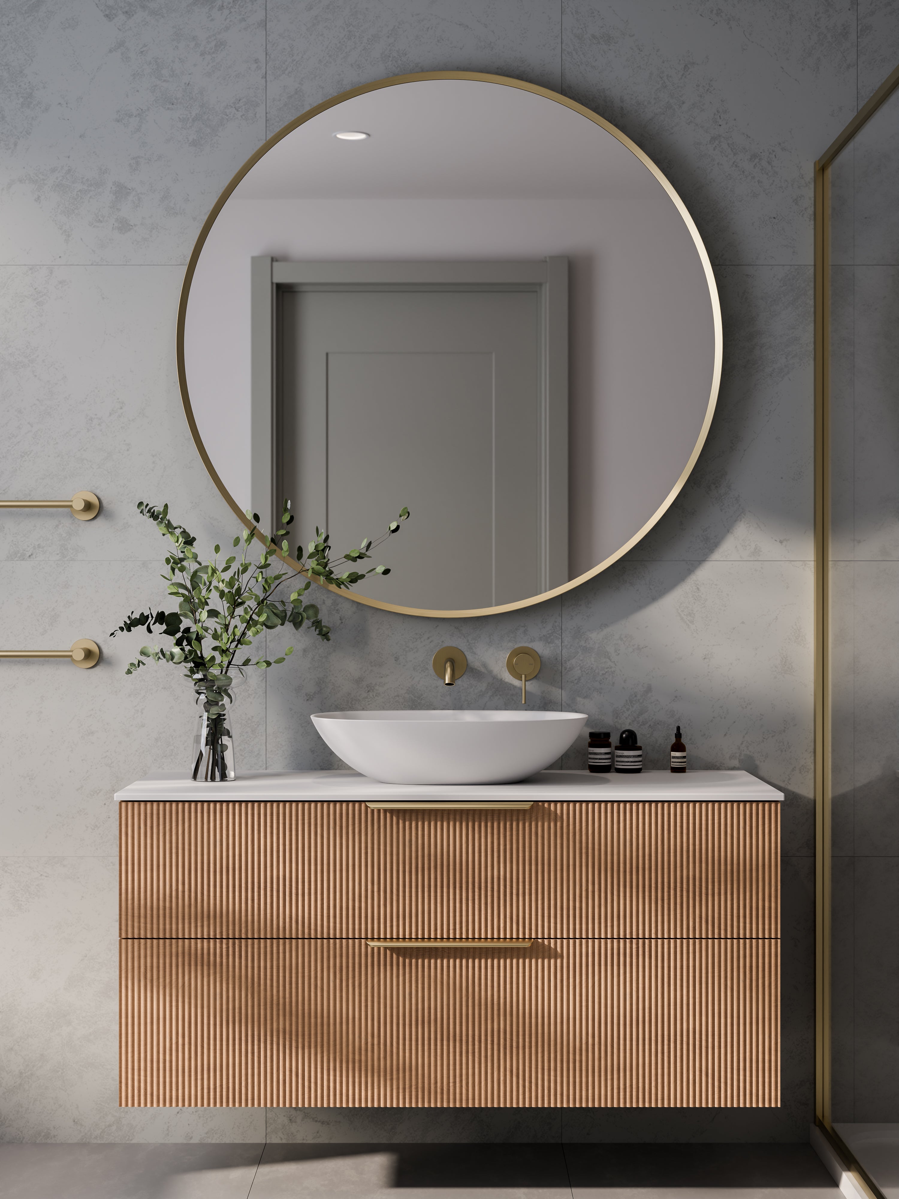 lineare-1200-pillar-double-drawer-vanity-devon-oak