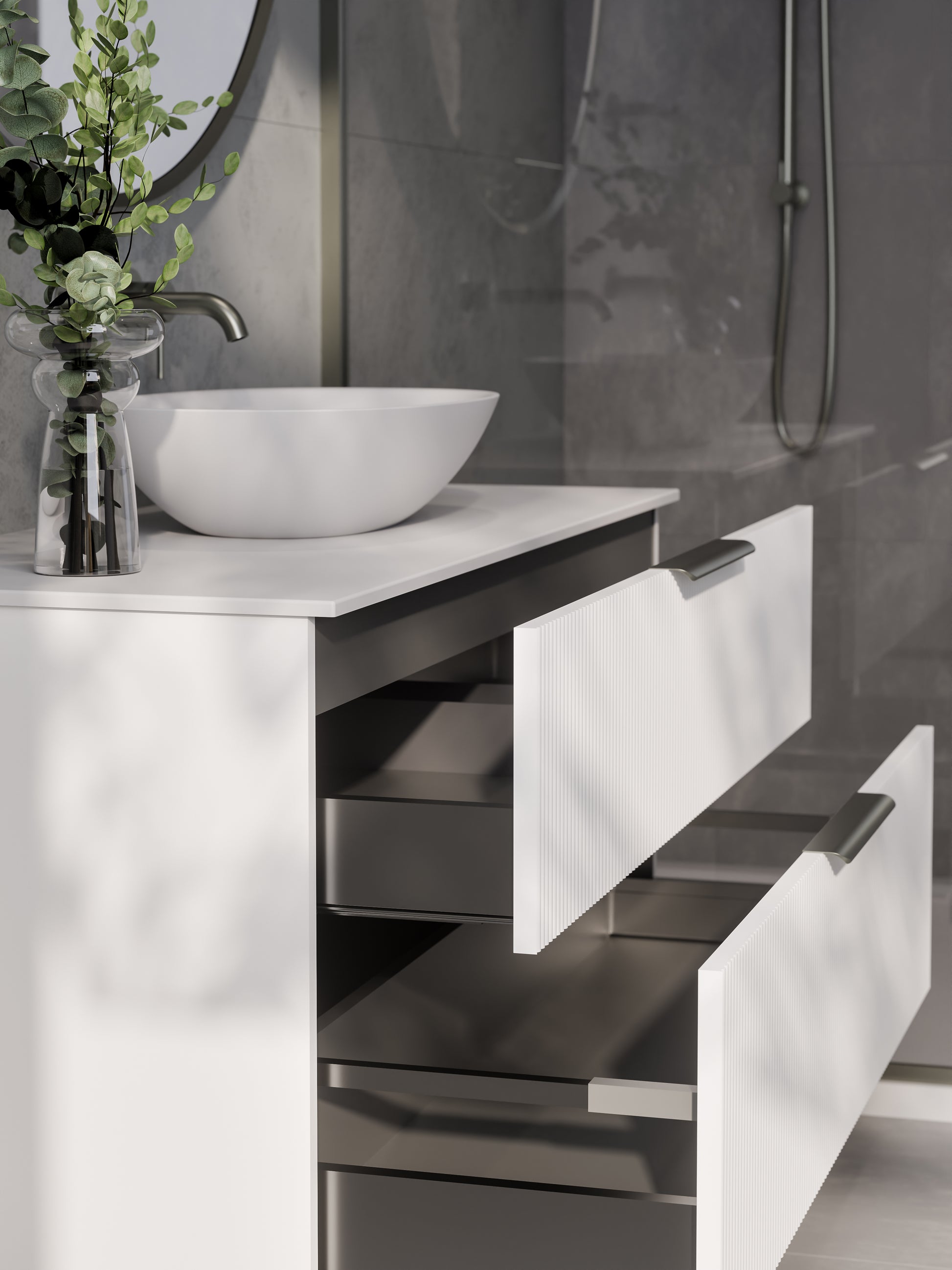 lineare-1200-pillar-double-drawer-vanity-matte-white