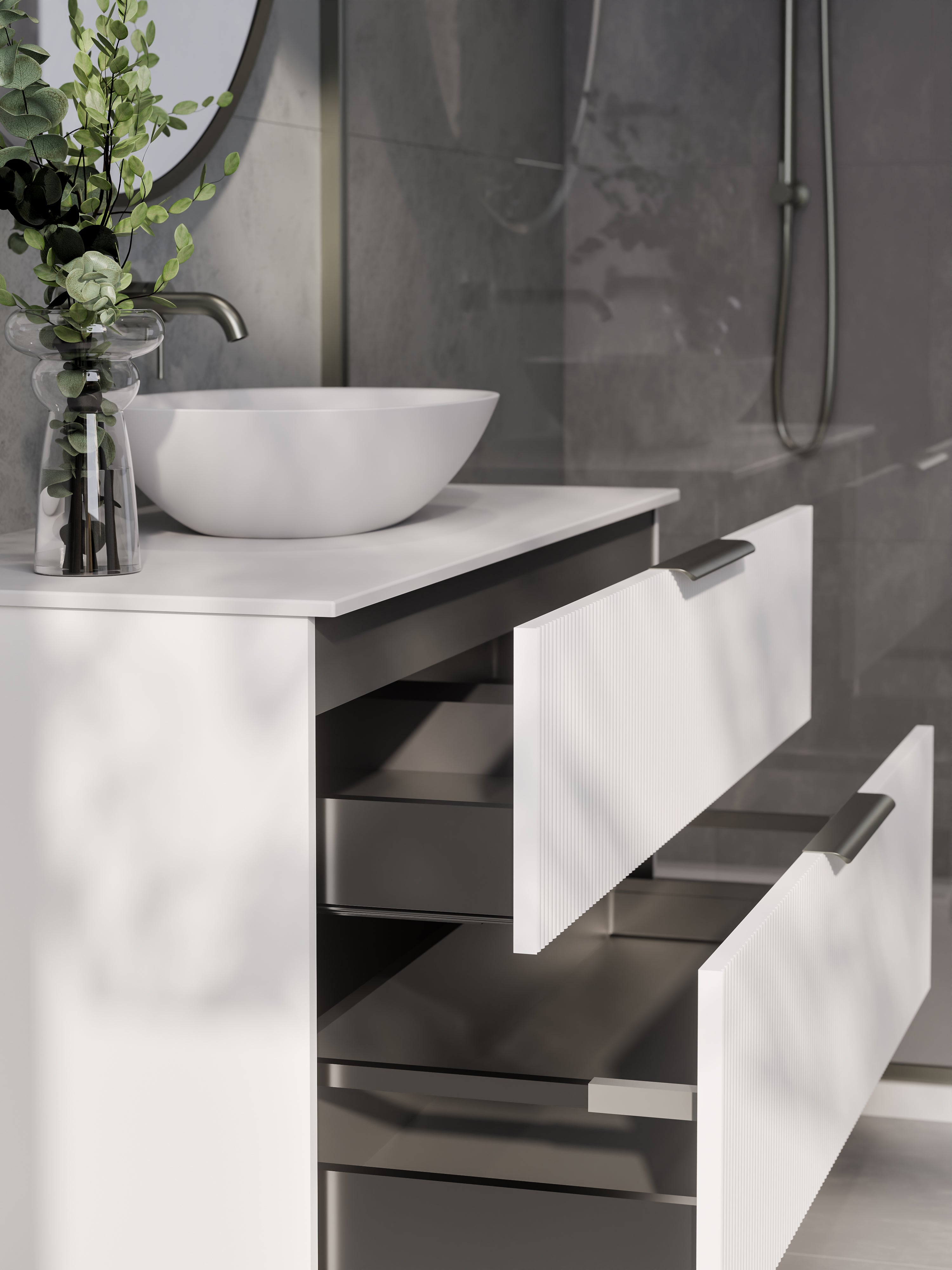 lineare-1200-pillar-double-drawer-vanity-matte-white