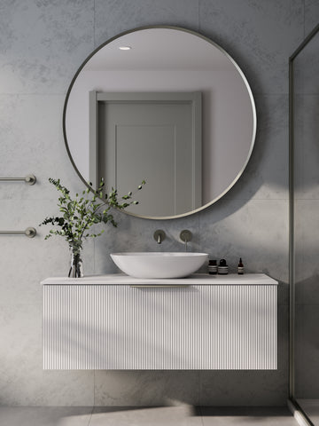 lineare-1200-pillar-single-drawer-vanity-matte-white