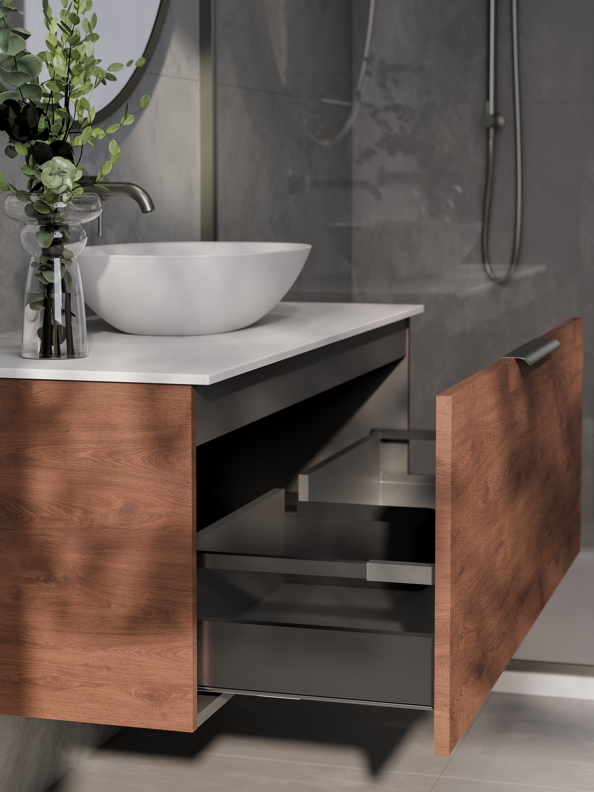 lineare-1200-pillar-single-drawer-vanity-walnut