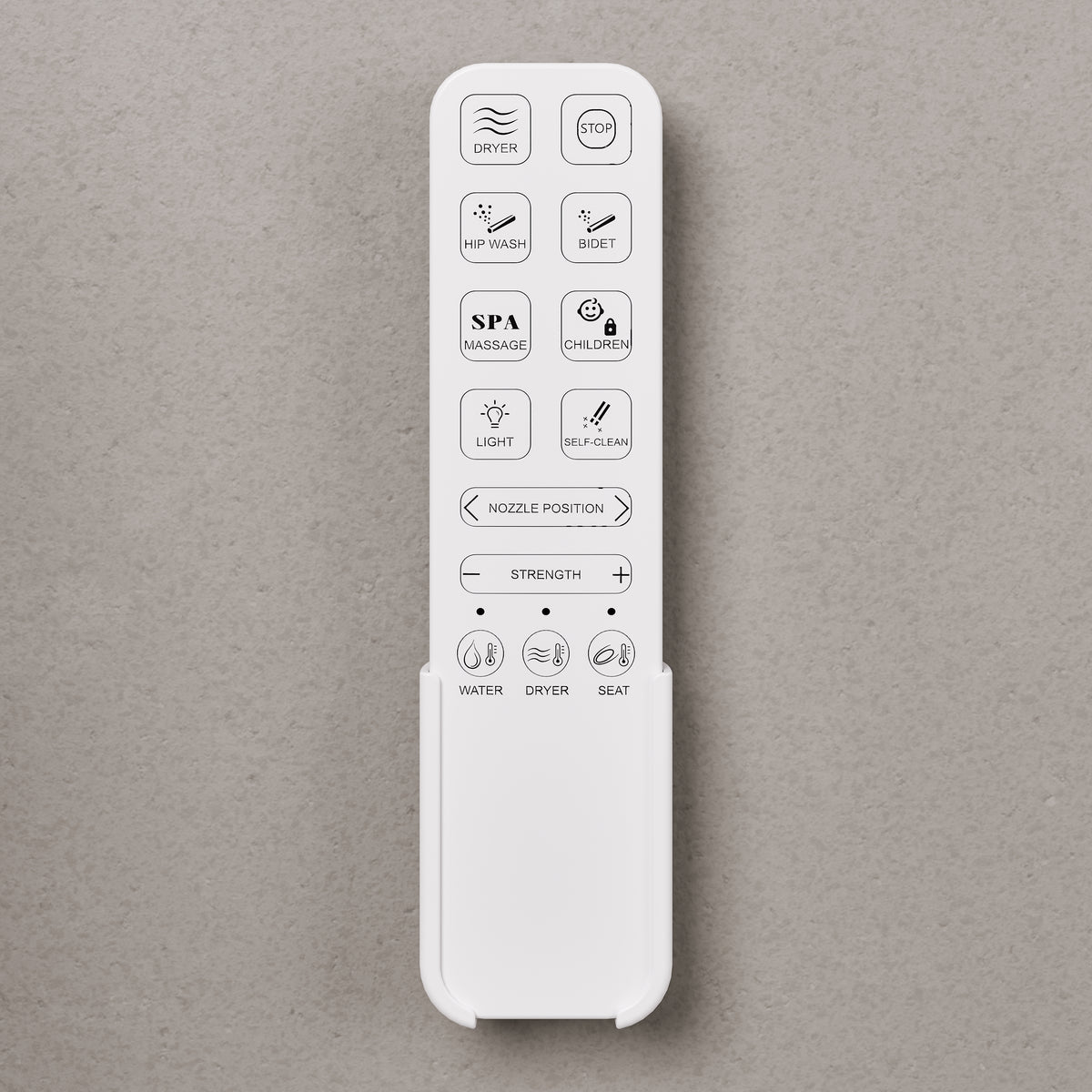 purity bidet seat remote