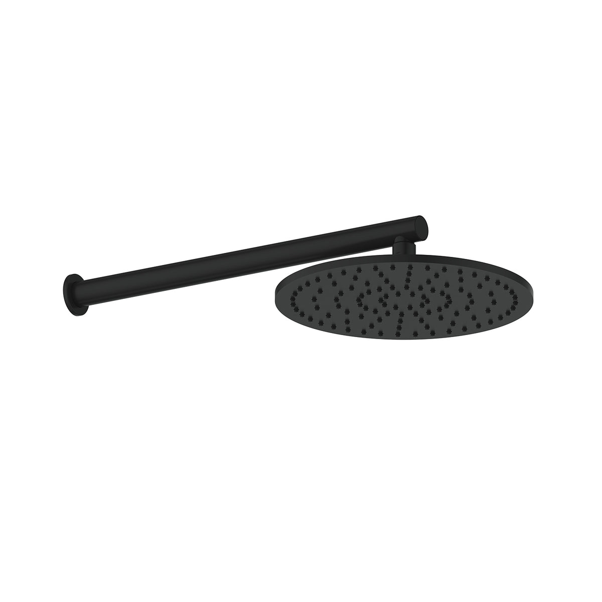 Greens Lavish Brass Wall Shower - Matte Black