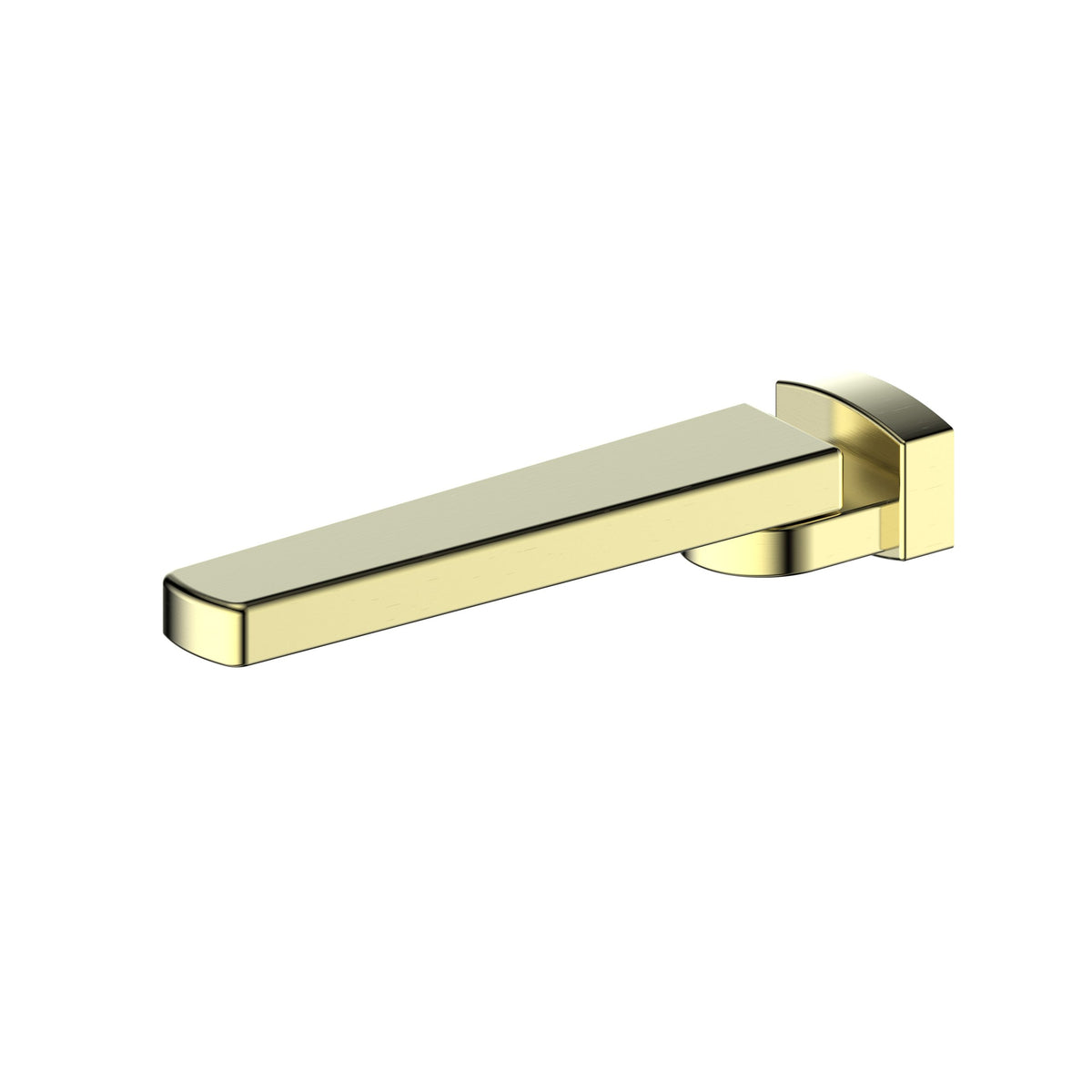 Greens Swivel Bath Spout Square Brushed Brass