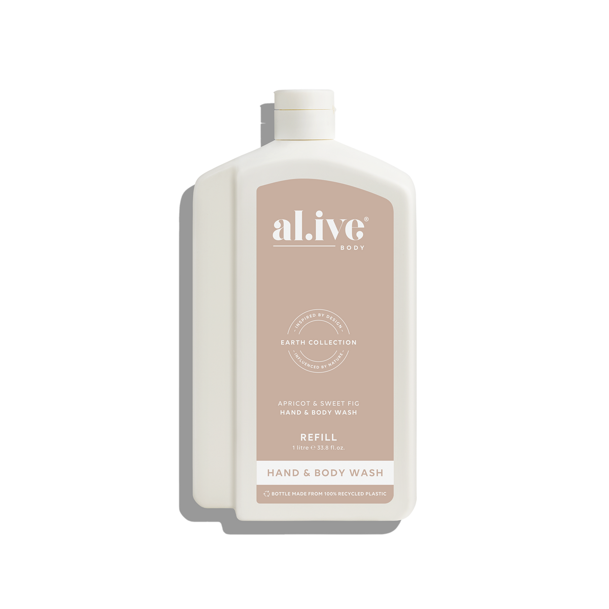 al.ive body Hand & Body Wash Refill Apricot & Sweet Fig 1L bottle