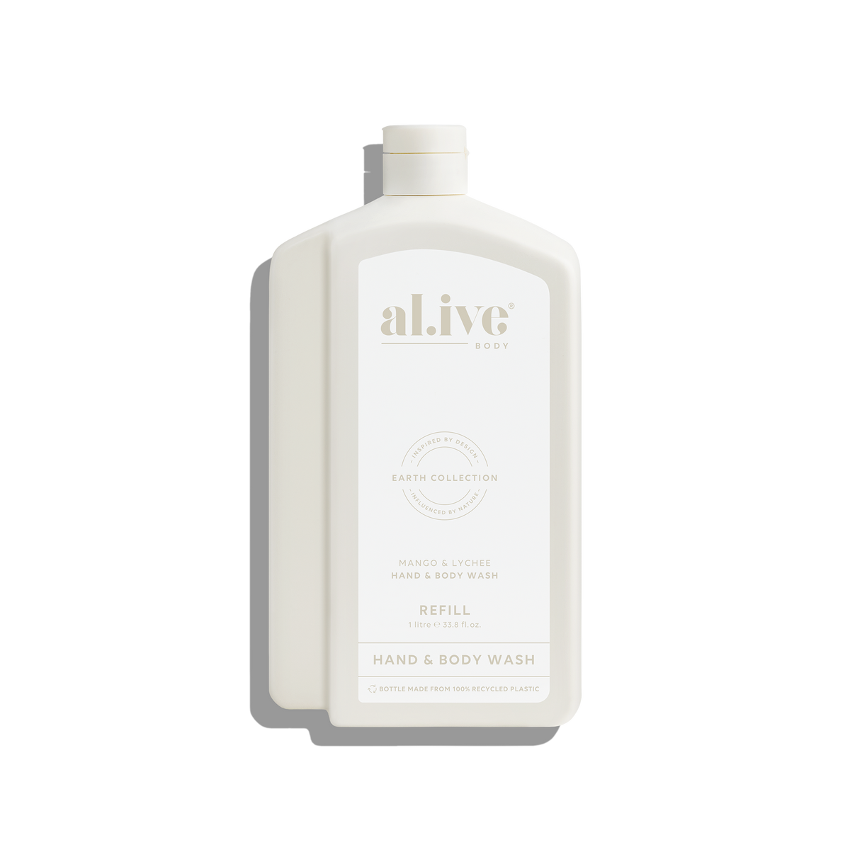 al.ive body Hand & Body Wash Refill Mango & Lychee 1L bottle