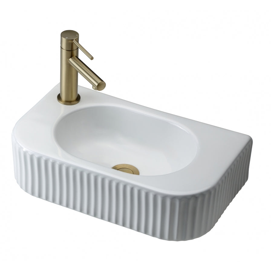 lineal-fluted-wall-basin-matte-white
