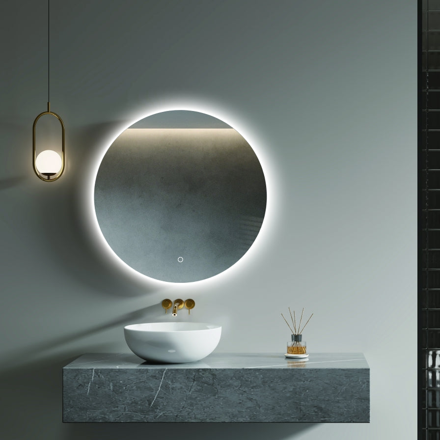 Luminor Round Backlit Demister Mirror