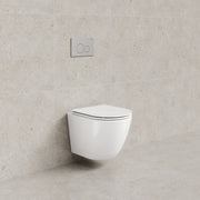 Code Flow Typhoon Wall Hung Toilet Suite | Chrome Button