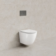 Code Flow Typhoon Wall Hung Toilet Suite | Gunmetal Button