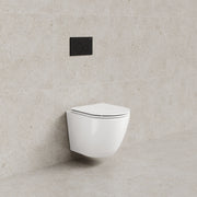 Code Flow Typhoon Wall Hung Toilet Suite | Matte Black Button