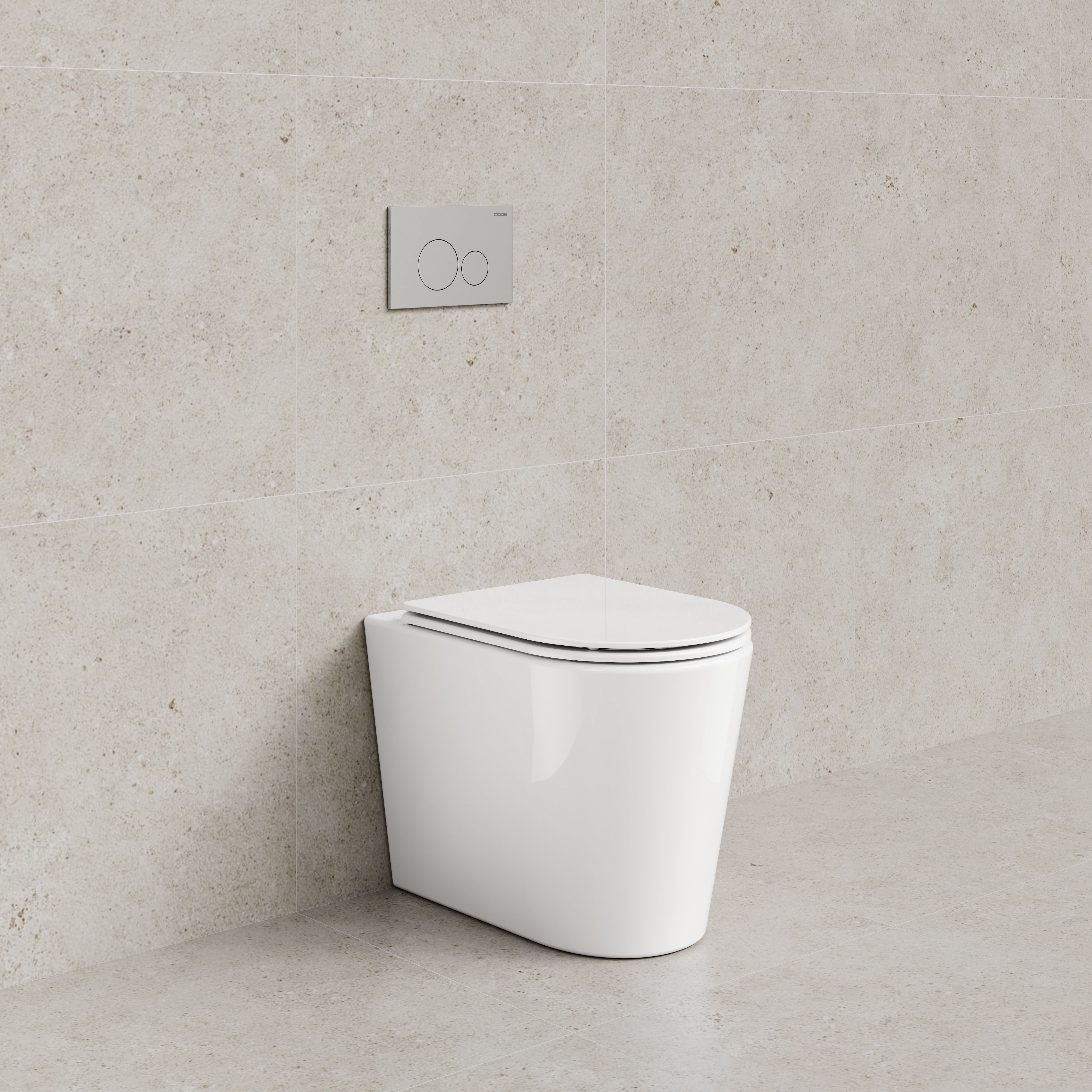 CODE PURE TYPHOON INWALL TOILET SUITE | CHROME BUTTON