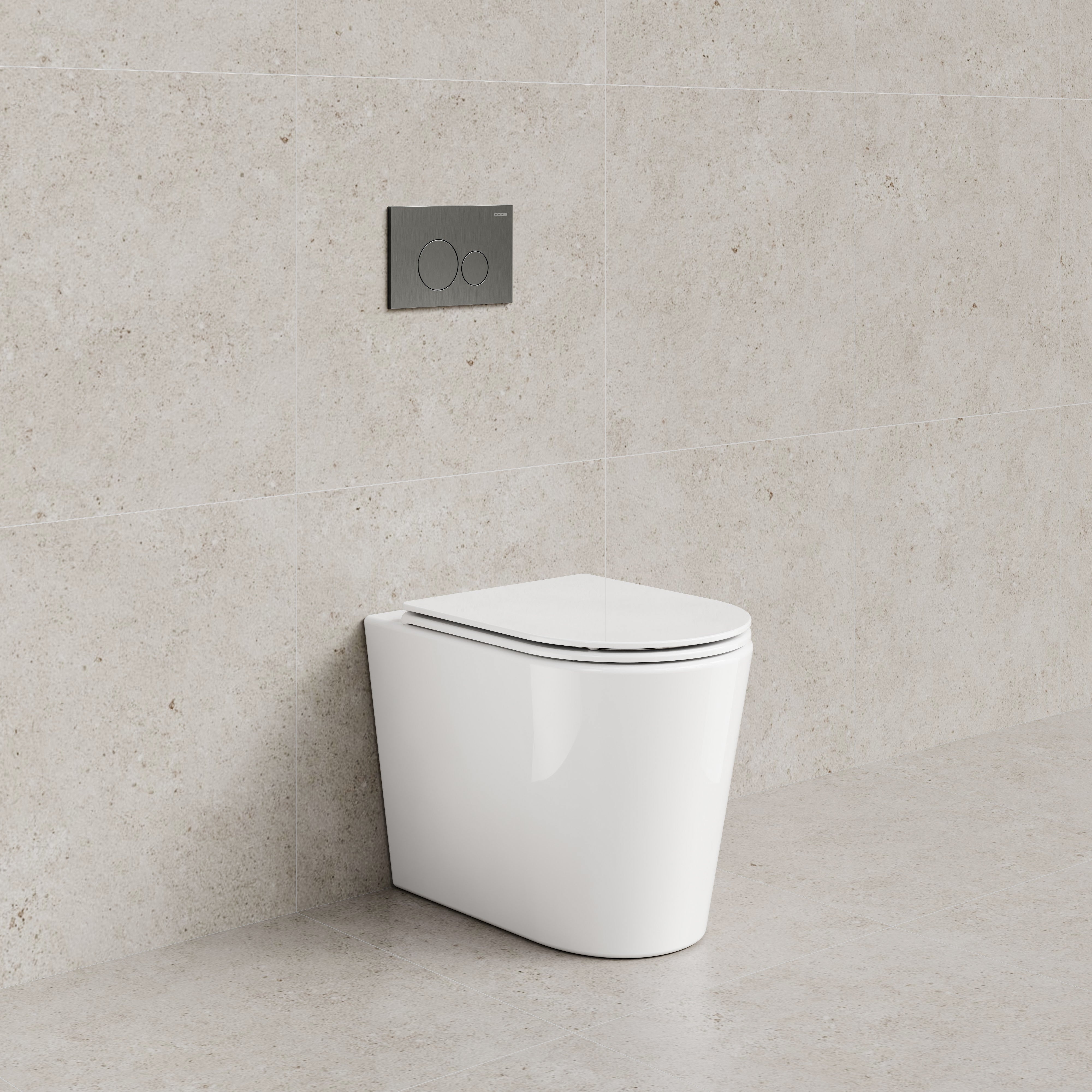 CODE PURE TYPHOON INWALL TOILET SUITE | GUNMETAL BUTTON