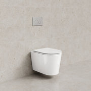 Code Pure Typhoon Wall Hung Toilet Suite X Chrome Button