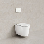 Code Pure Typhoon Wall Hung Toilet Suite X Matte White Button