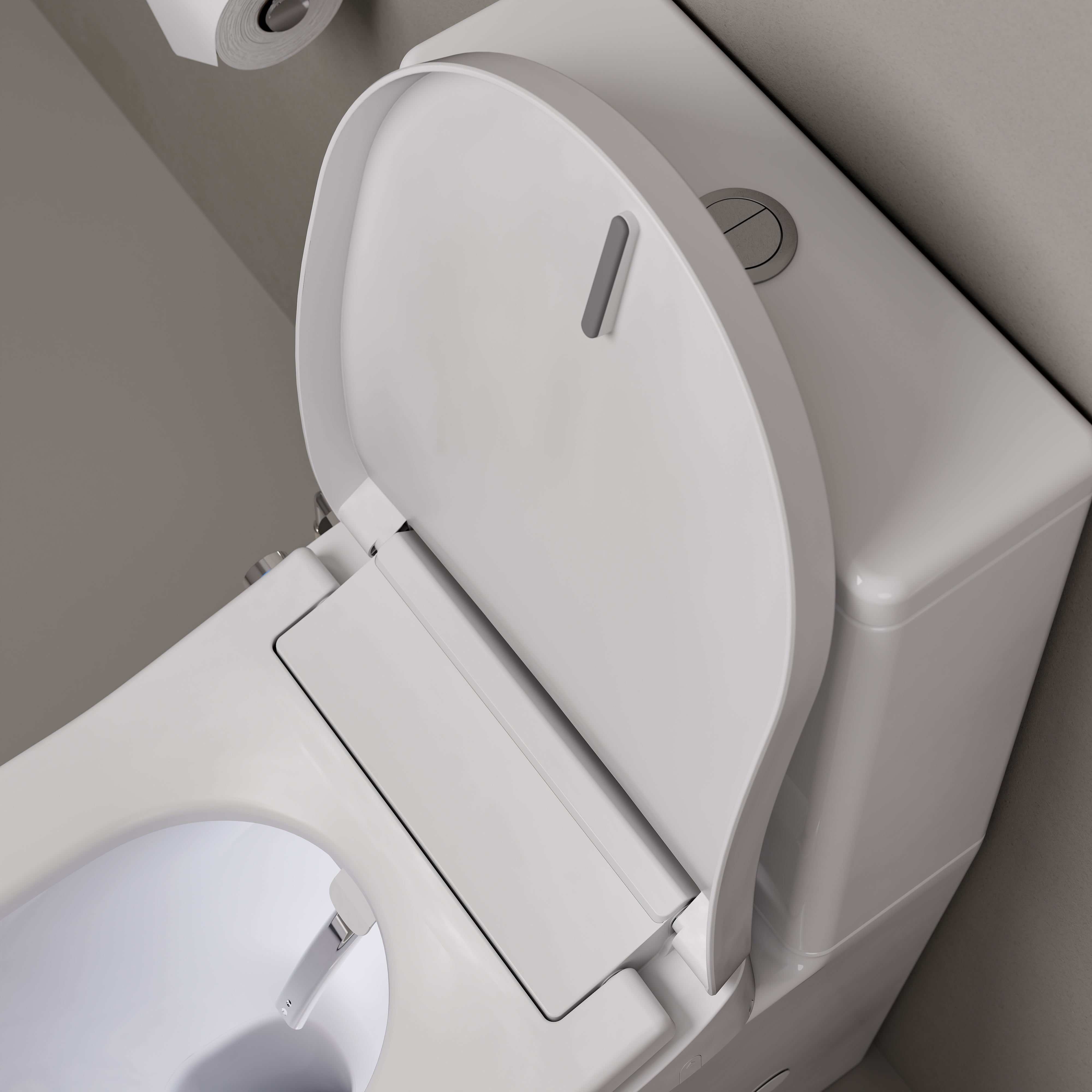 Code Flow Back To Wall Toilet Suite with Powered Bidet Seat