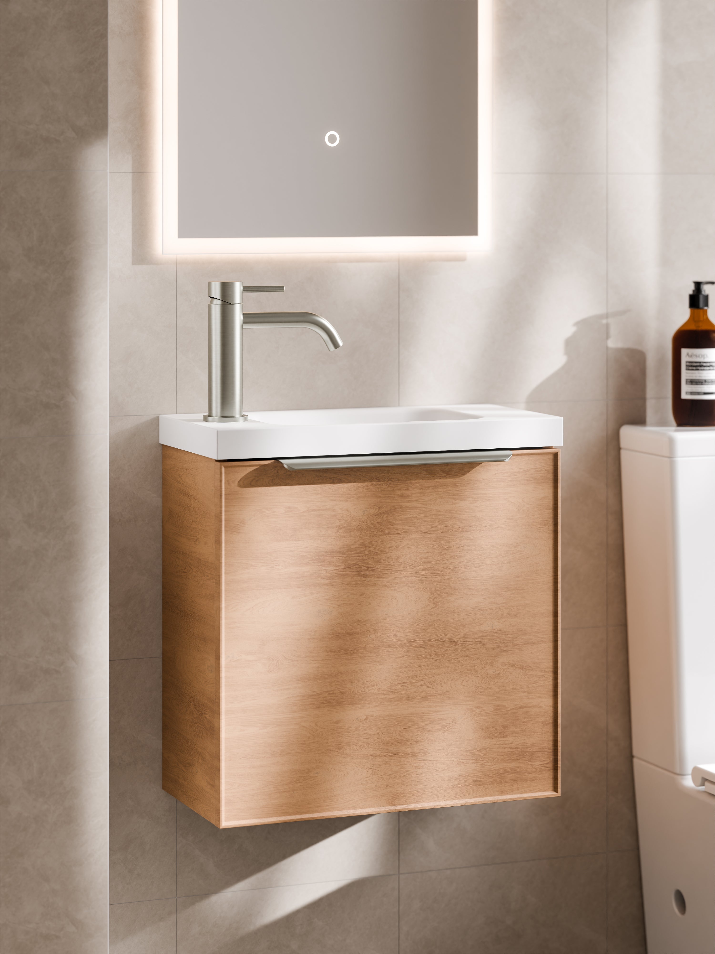 lineare-450-axel-drawer-wc-vanity-devon-oak