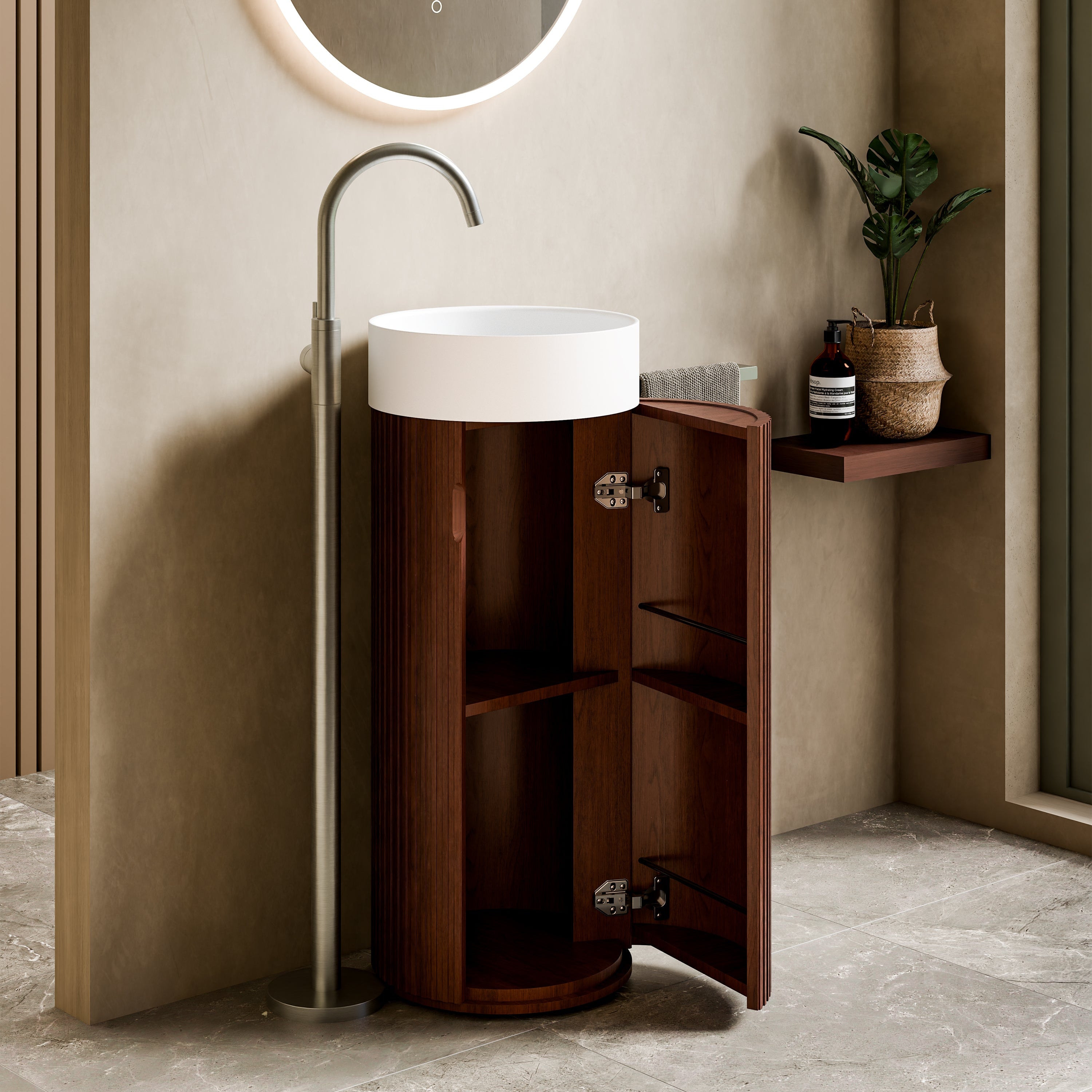 Code Sora Pedestal Vanity  | With Basin
