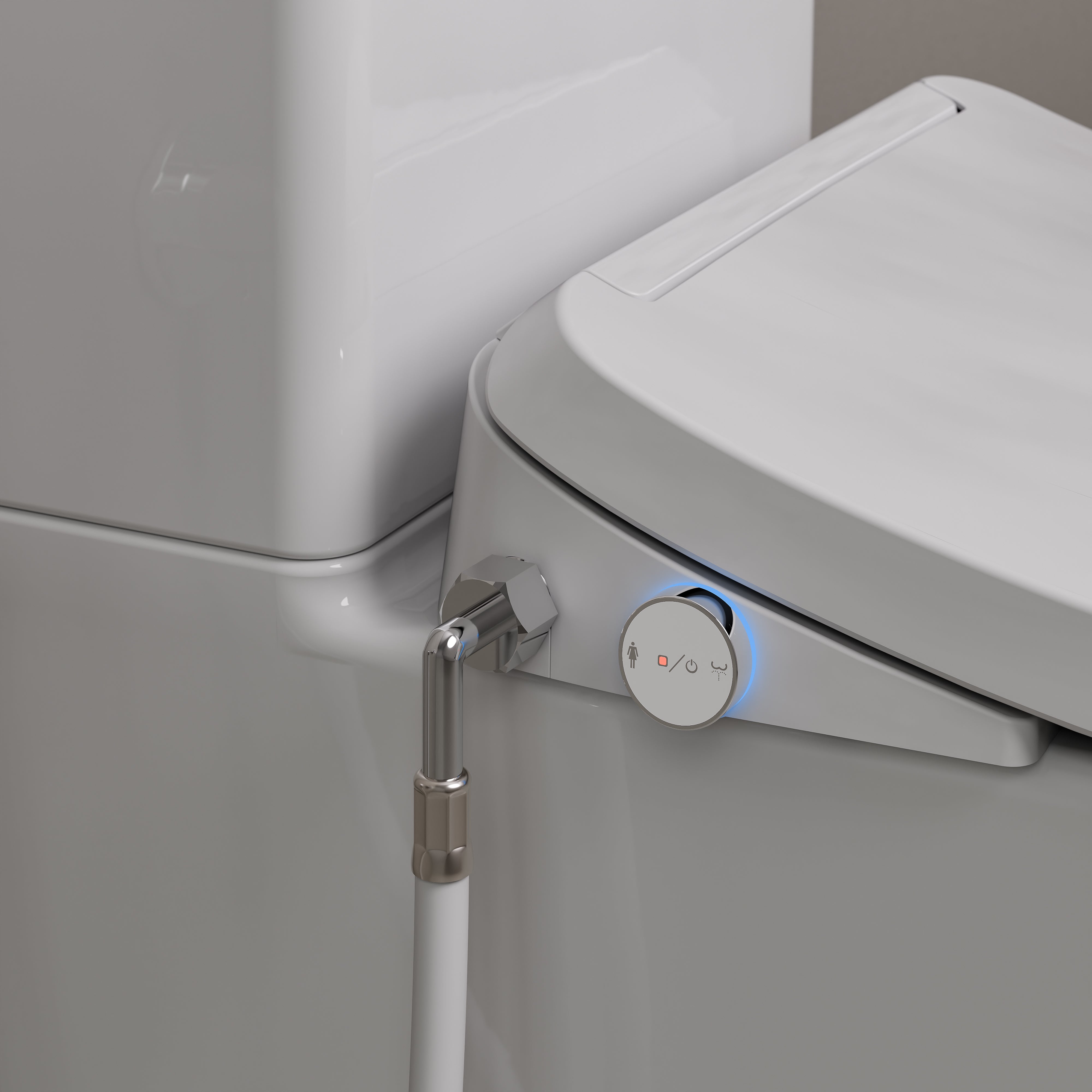 Code Pure Back To Wall Toilet Suite with Powered Bidet Seat