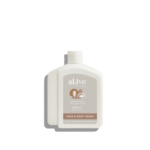 650ml Baby Wash Refill - Calming Oatmeal