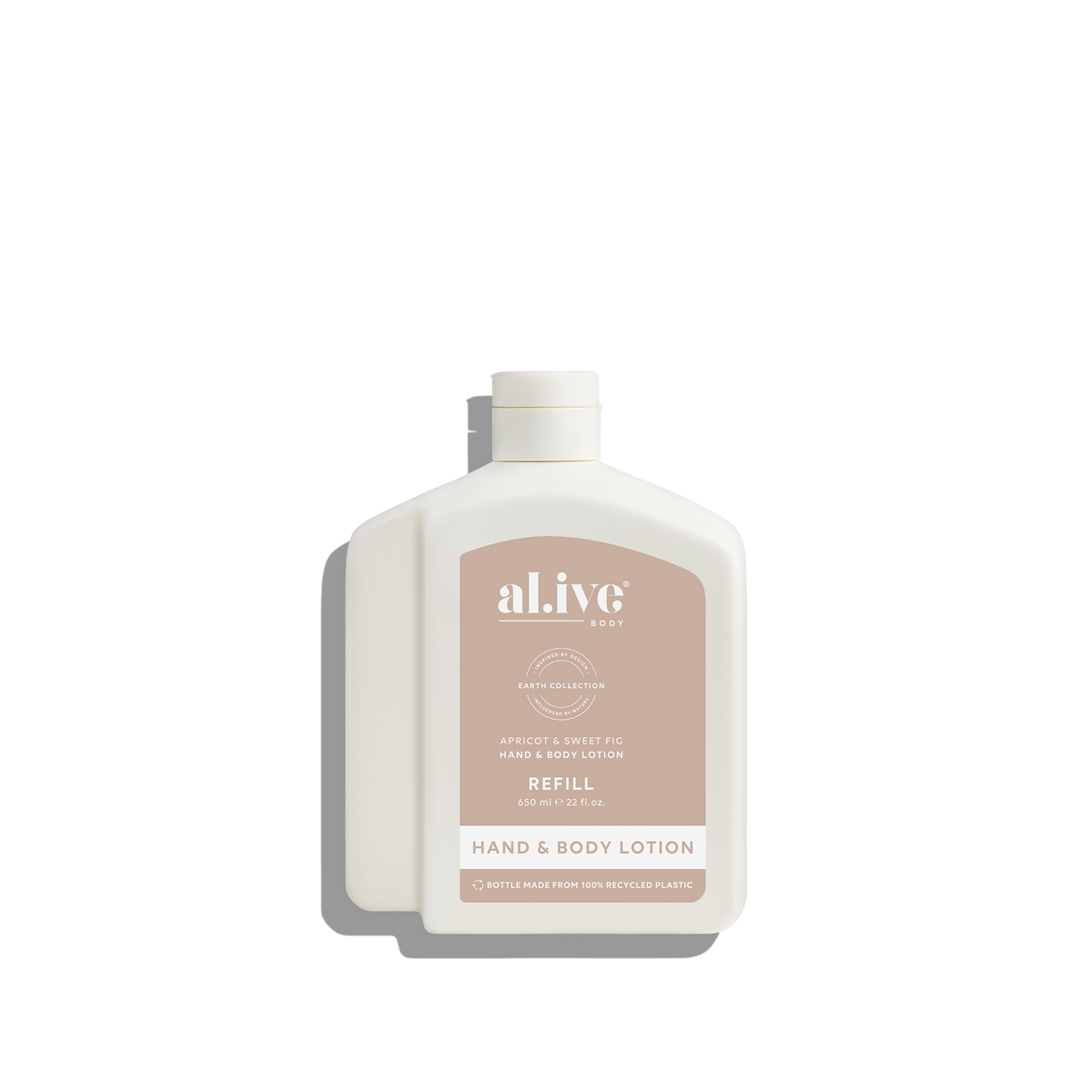 Al.ive Hand & Body Lotion Refill - Apricot & Sweet Fig 650ml