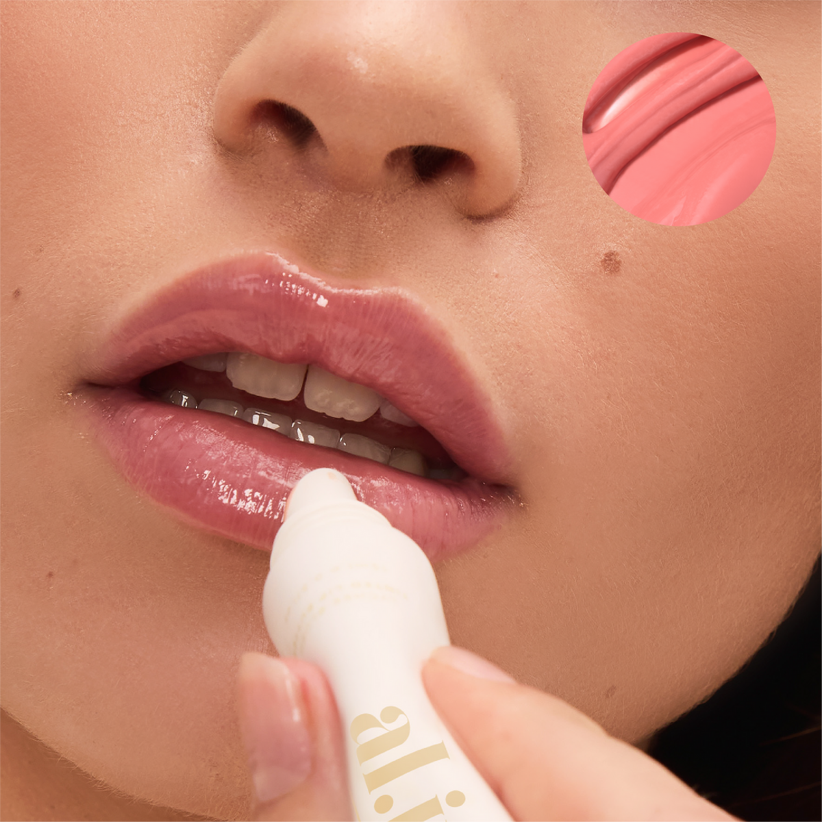 al.ive body Tinted Lip Butter Lychee Blush - product shot