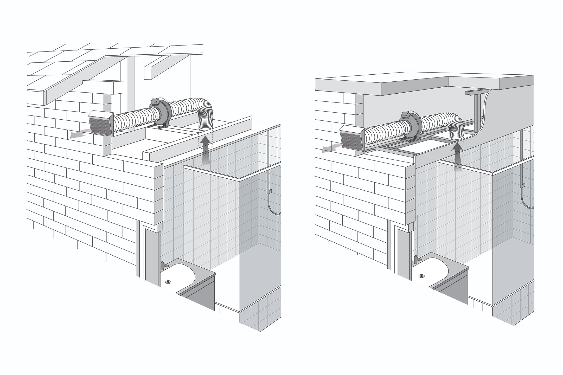 SCHWEIGEN INLINE SILENT SQUARE INTEGRATED EXHAUST FAN | BLB700