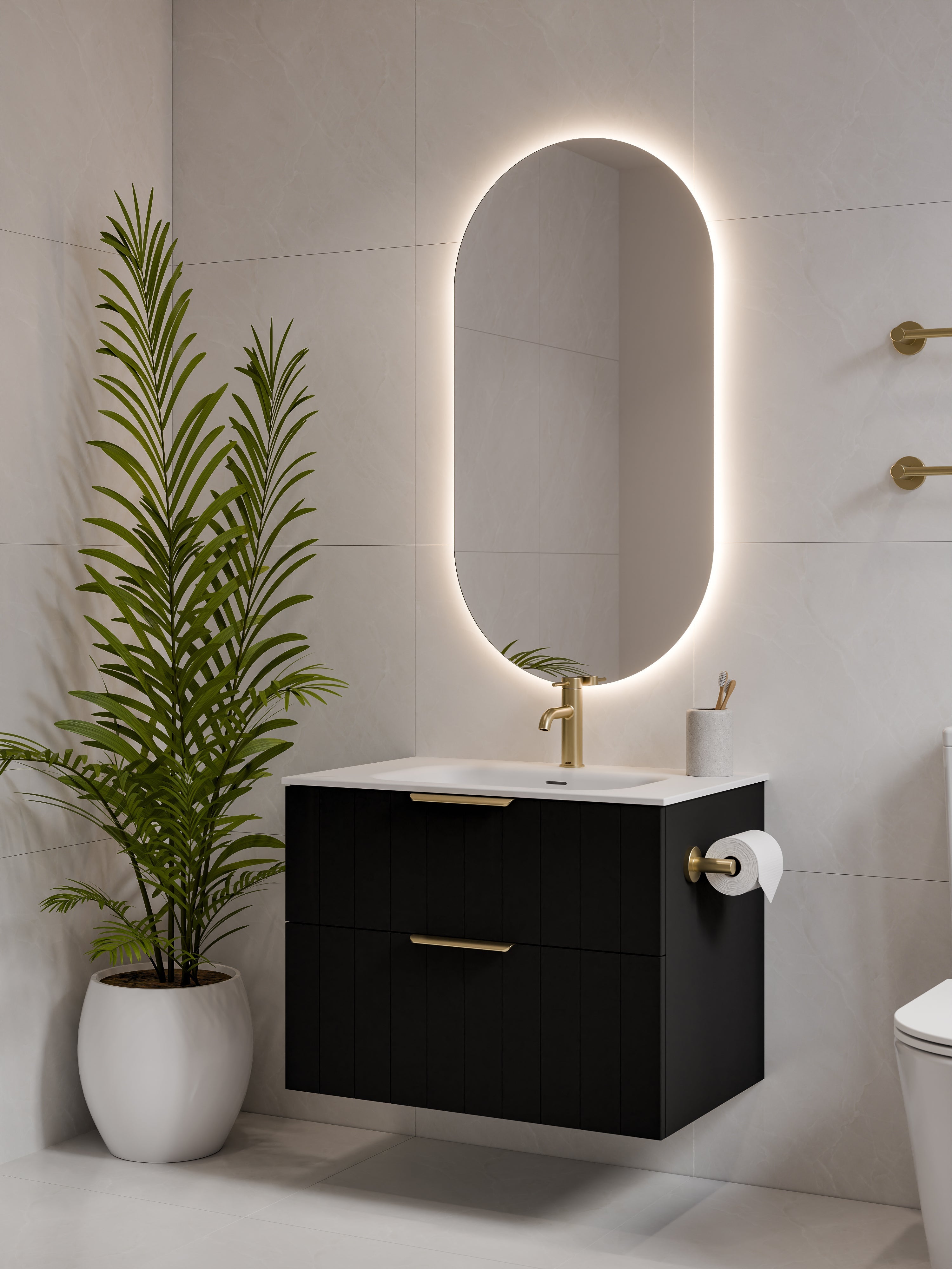 lineare-750-coastal-2-drawer-vanity-range-matte-black