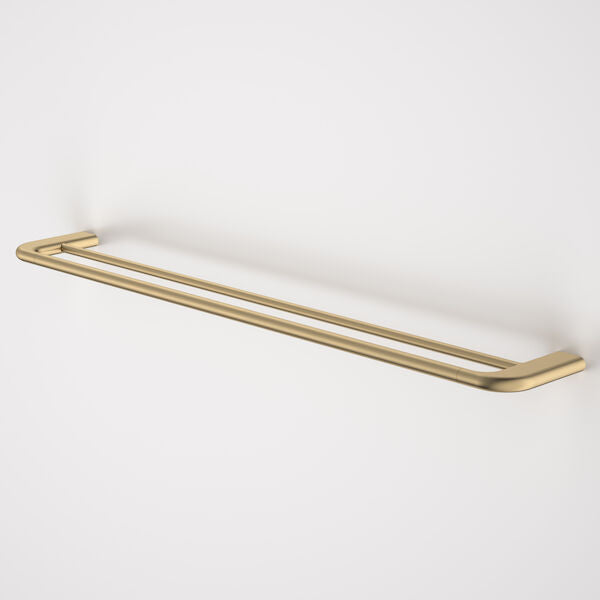 caroma-contura-double-towel-rail-brushed-brass
